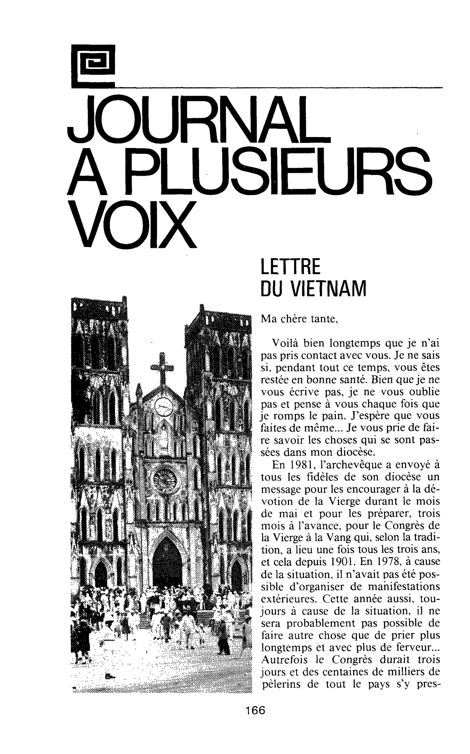 LETTRE DU VIETNAM