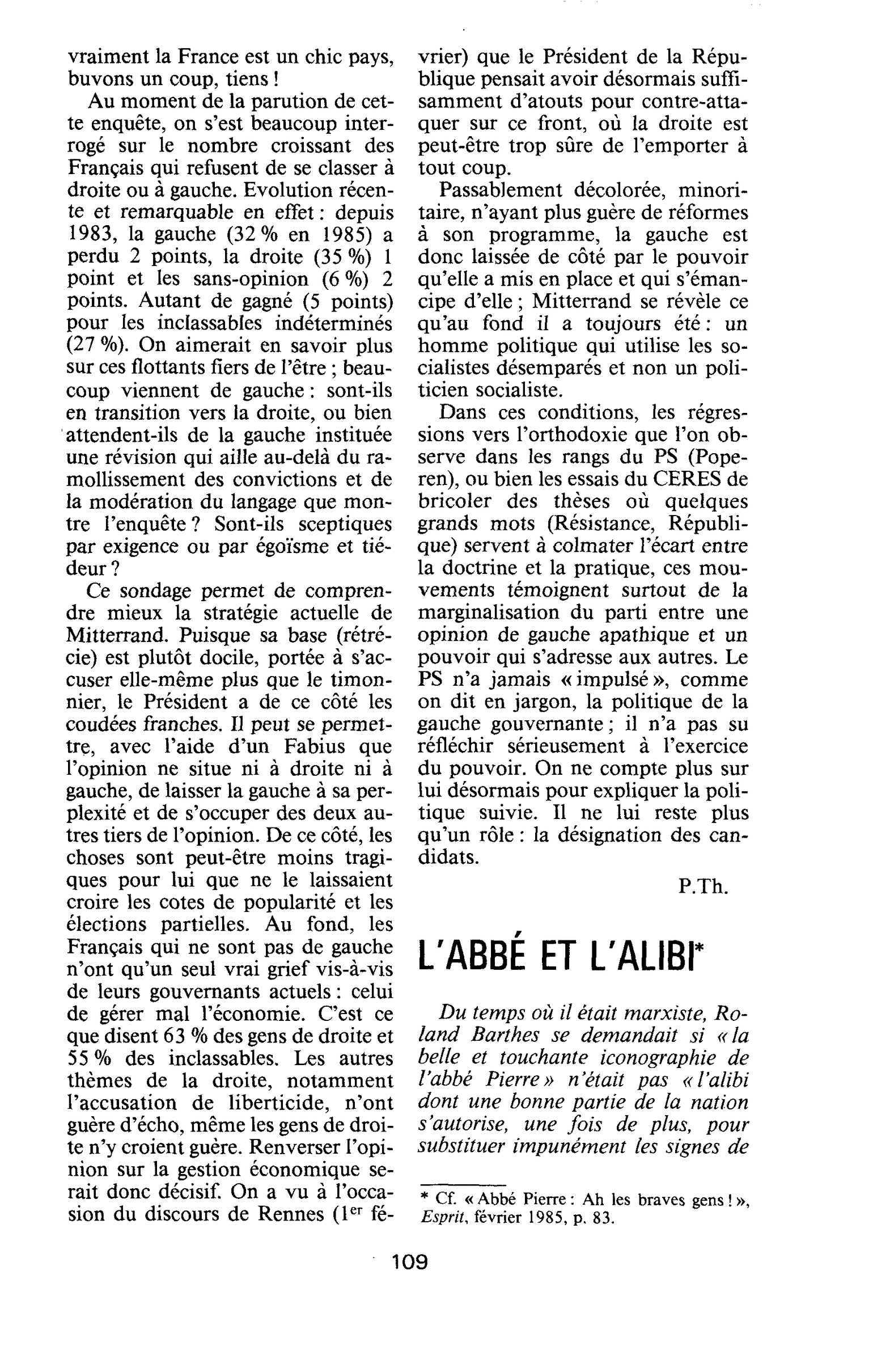 L’ABBÉ ET L’ALIBI