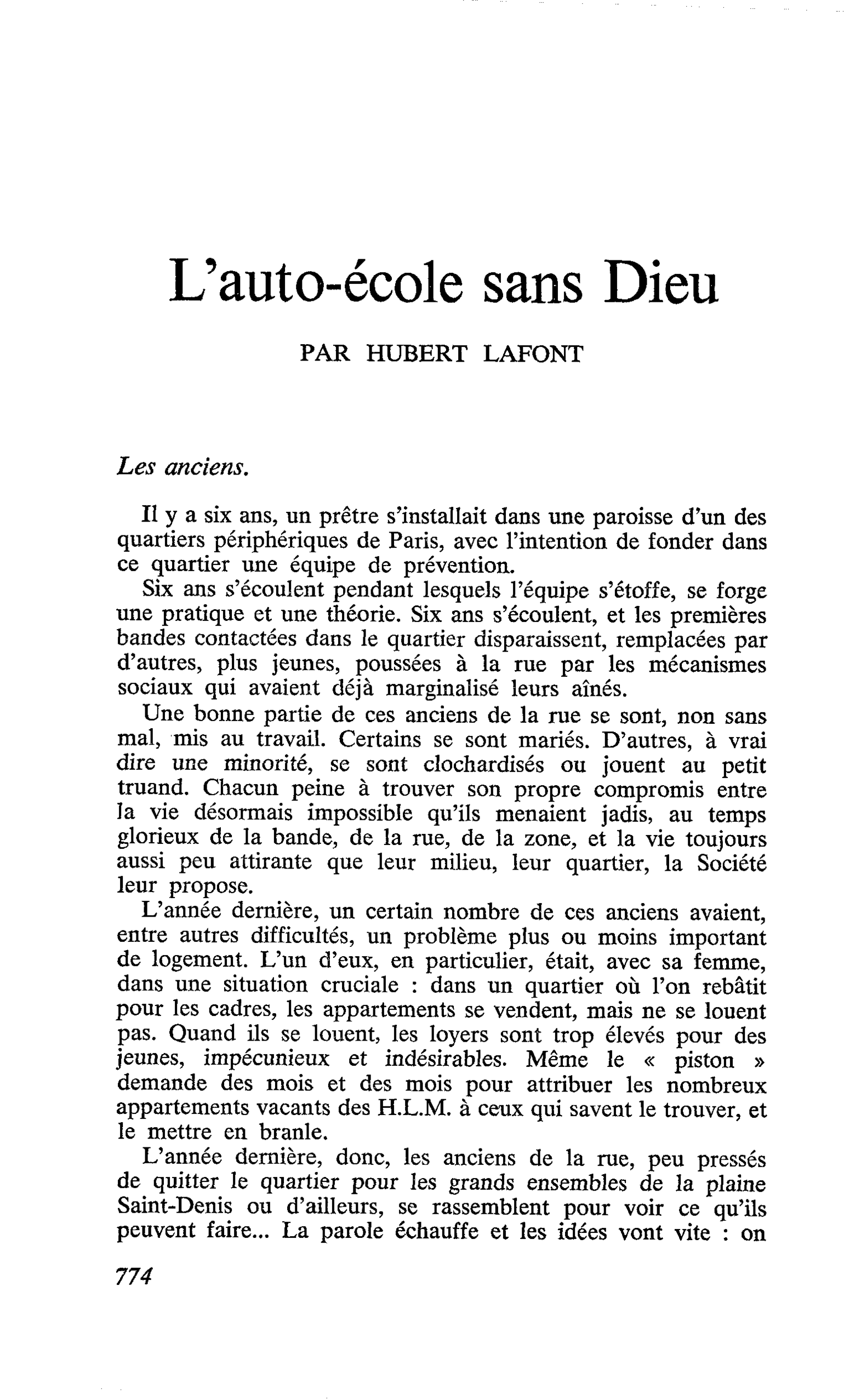 L’auto-école sans Dieu