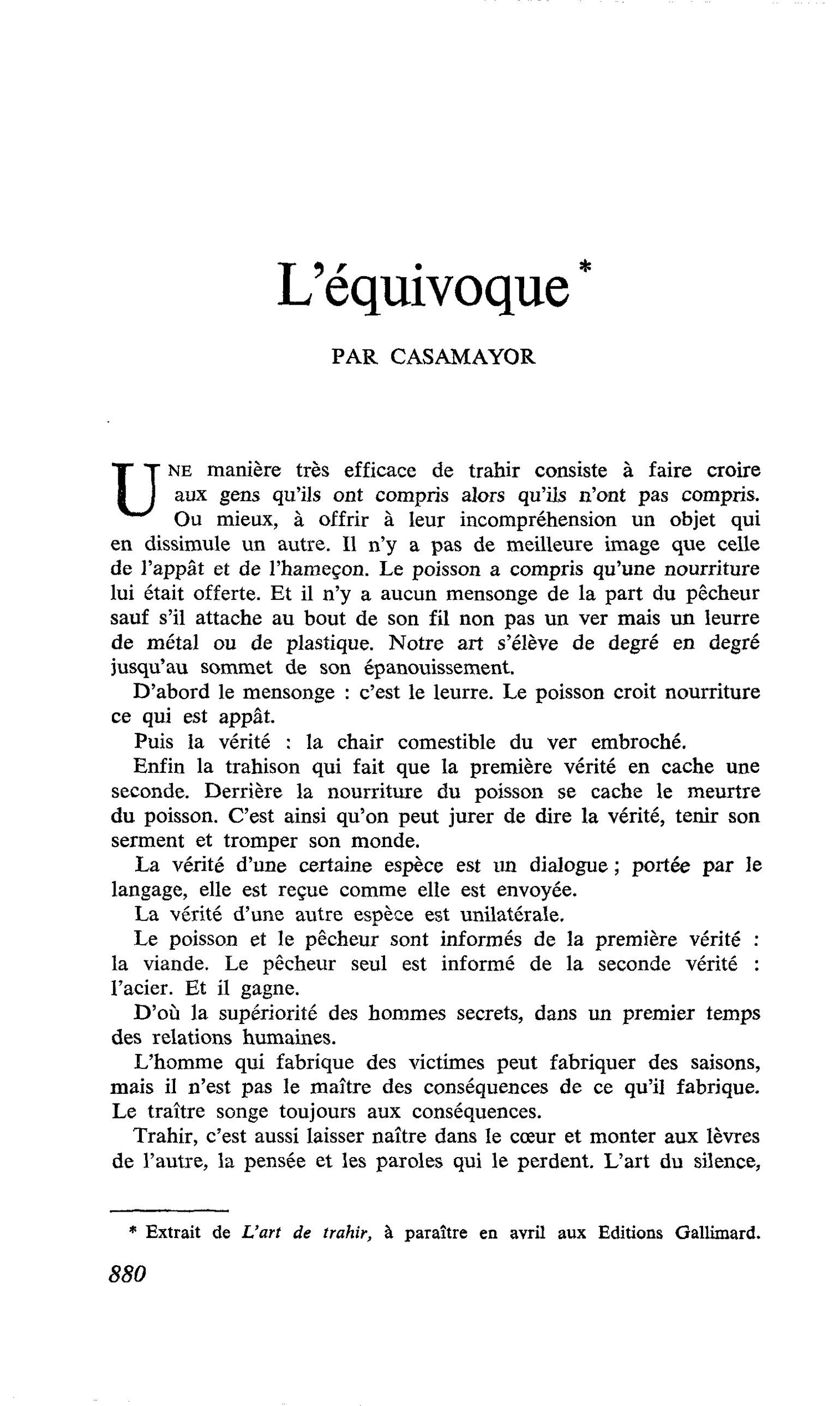 L’équivoque
