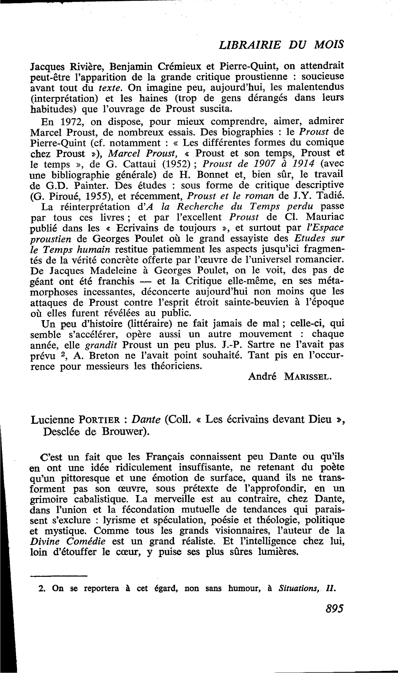 Lucienne Portier : Dante
