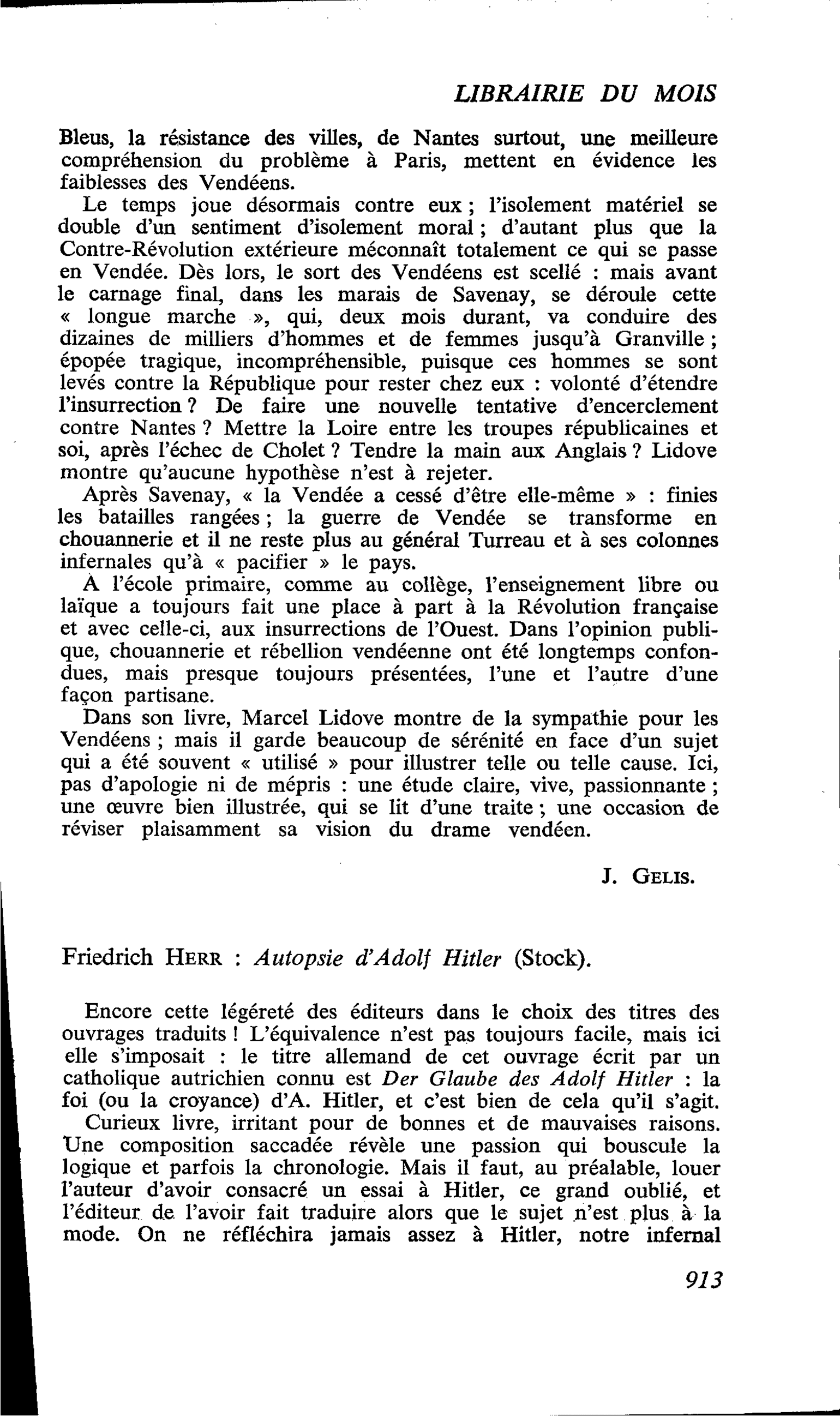 Friedrich Herr : Autopsie d’Adolf Hitler