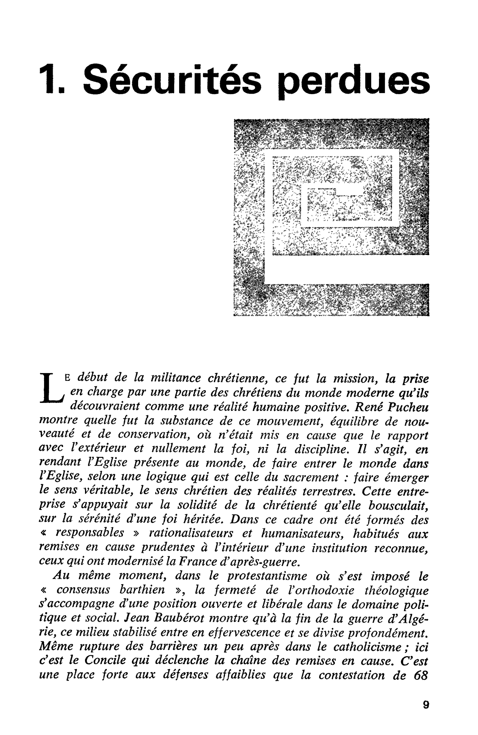 1. Sécurités perdues