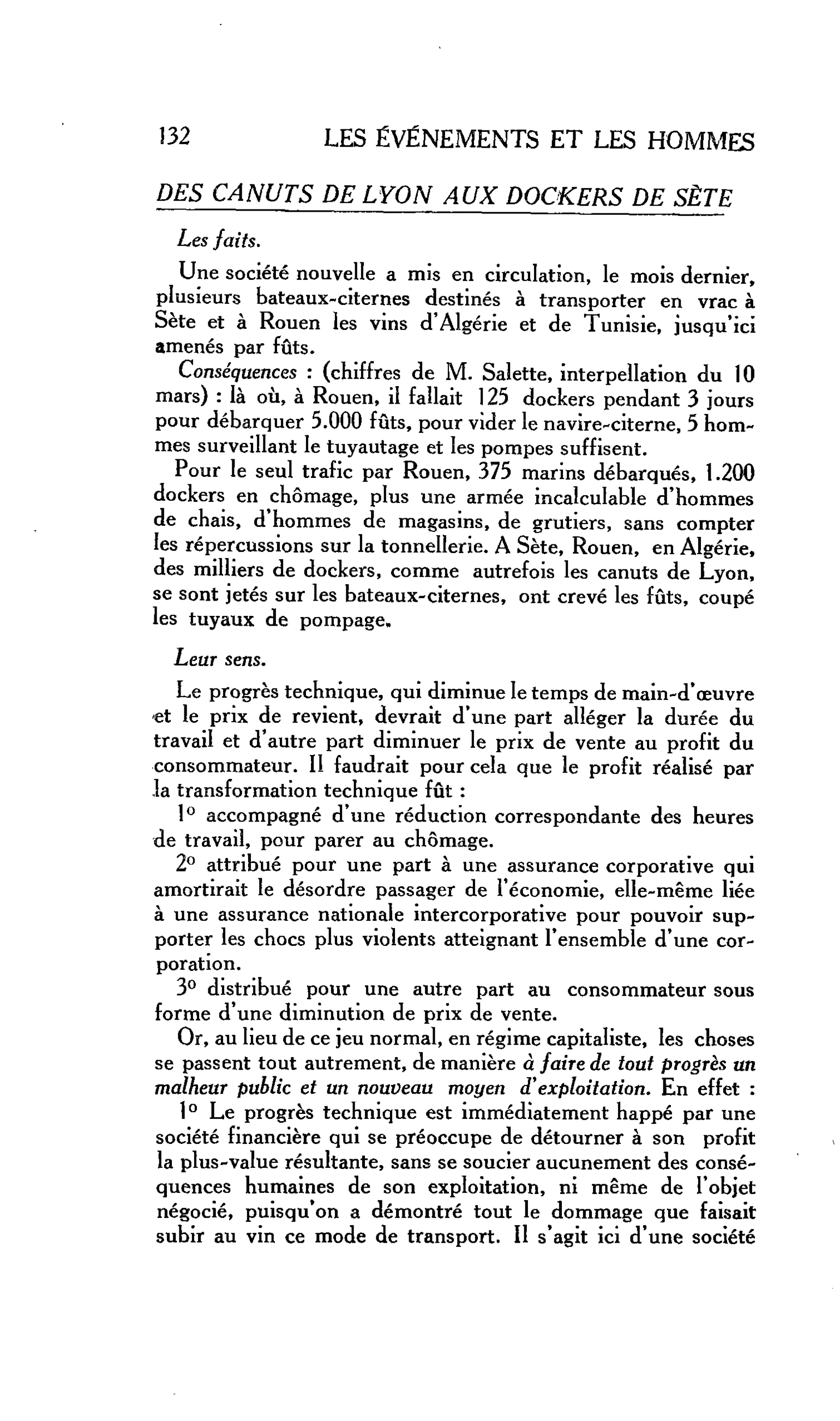 LA CITE : DES CANUTS DE LYON AUX DOCKERS DE SÈTE