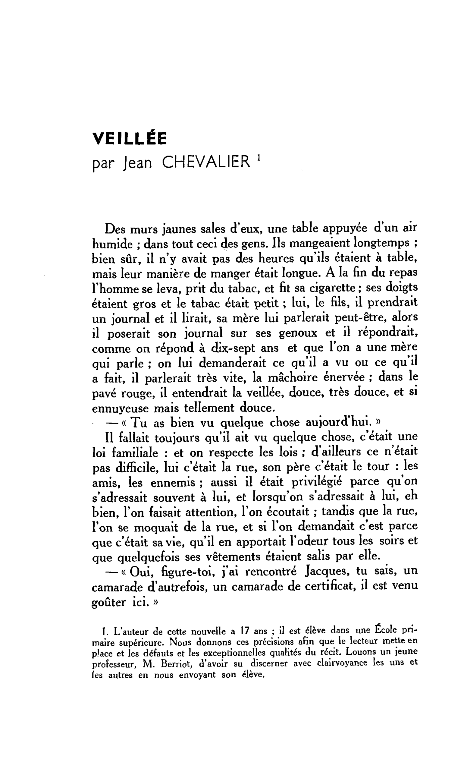 VEILLÉE