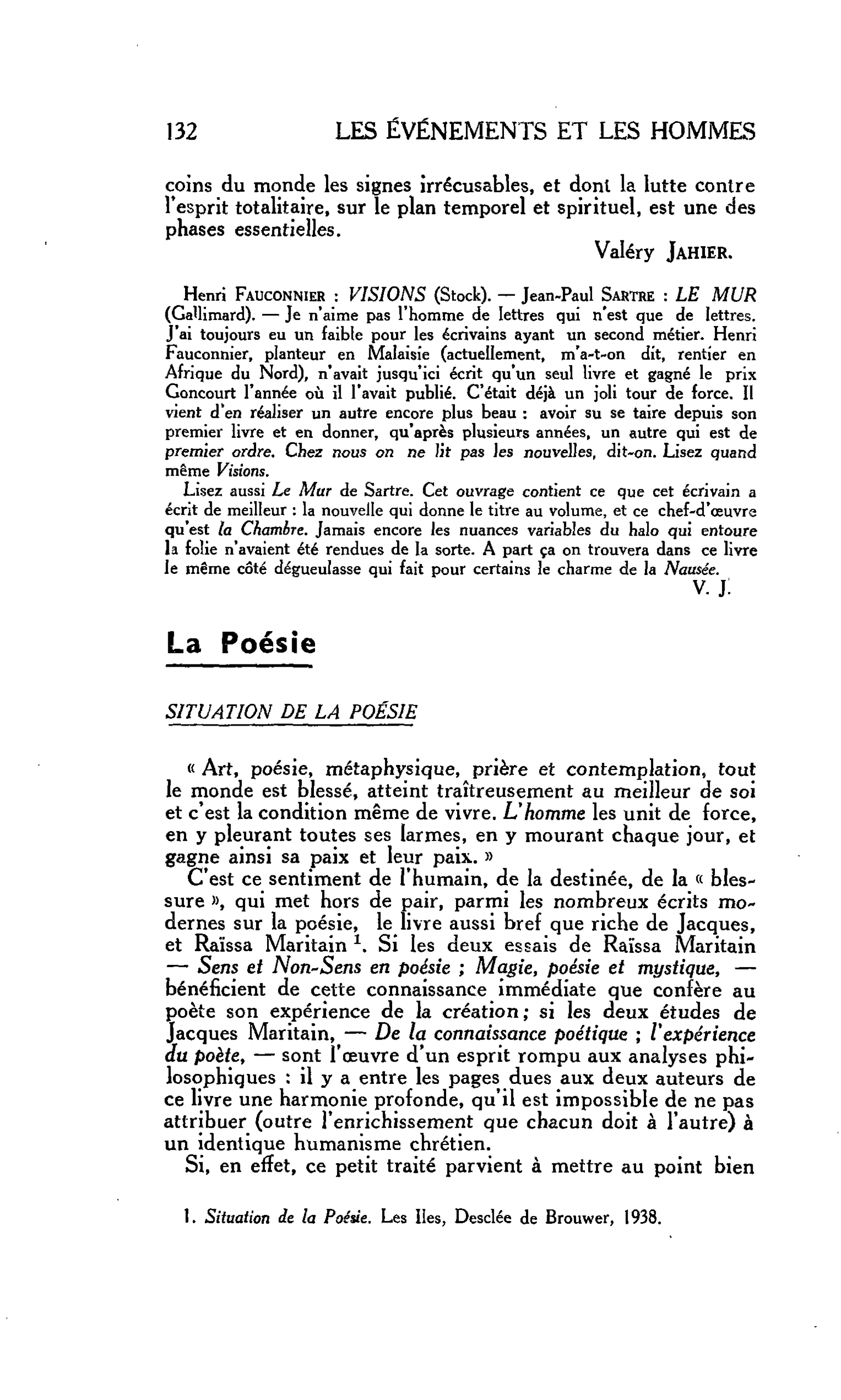 La Poésie SITUATION DE LA POÉSIE