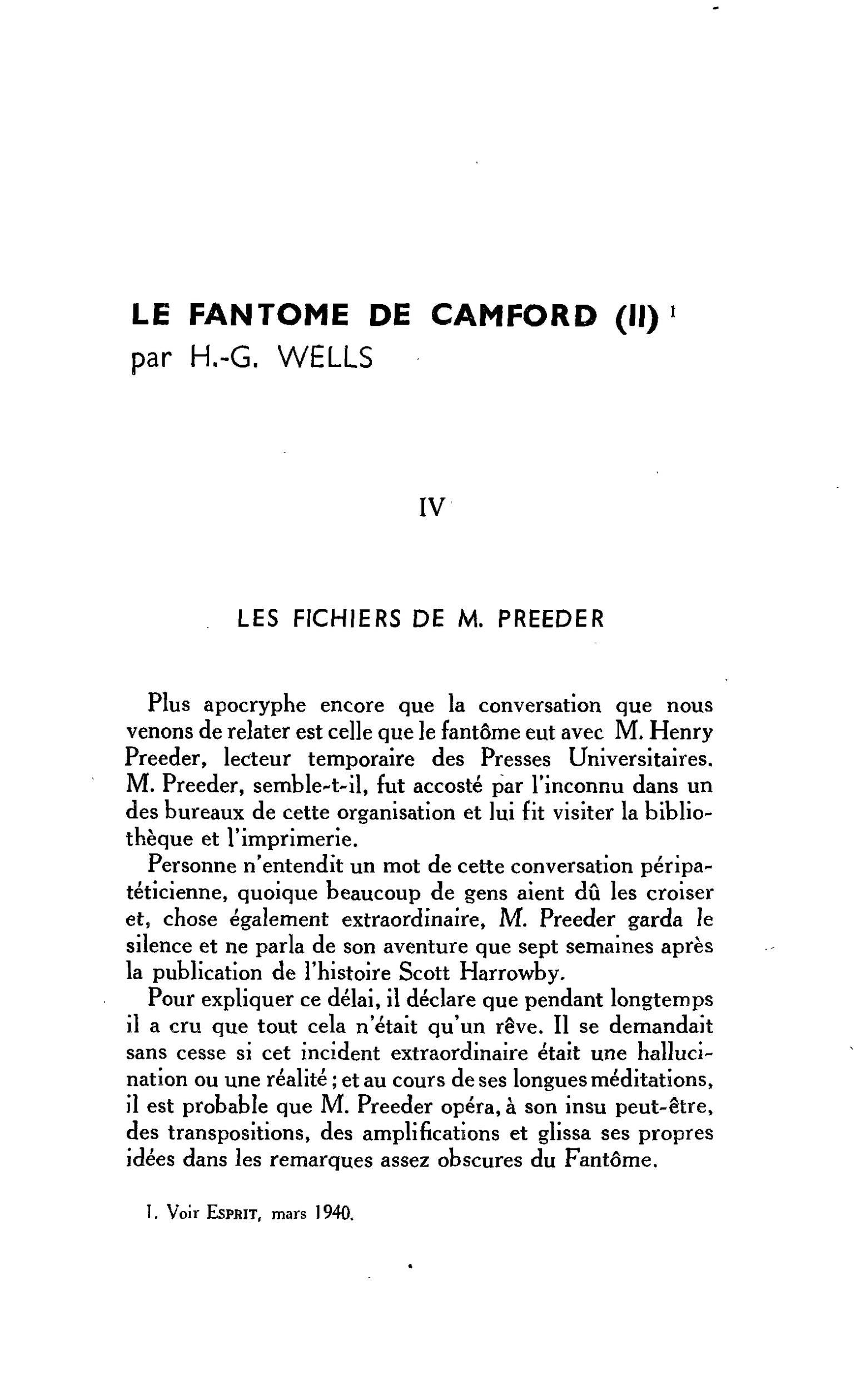 LE FANTOME DE CAMFORD (II)