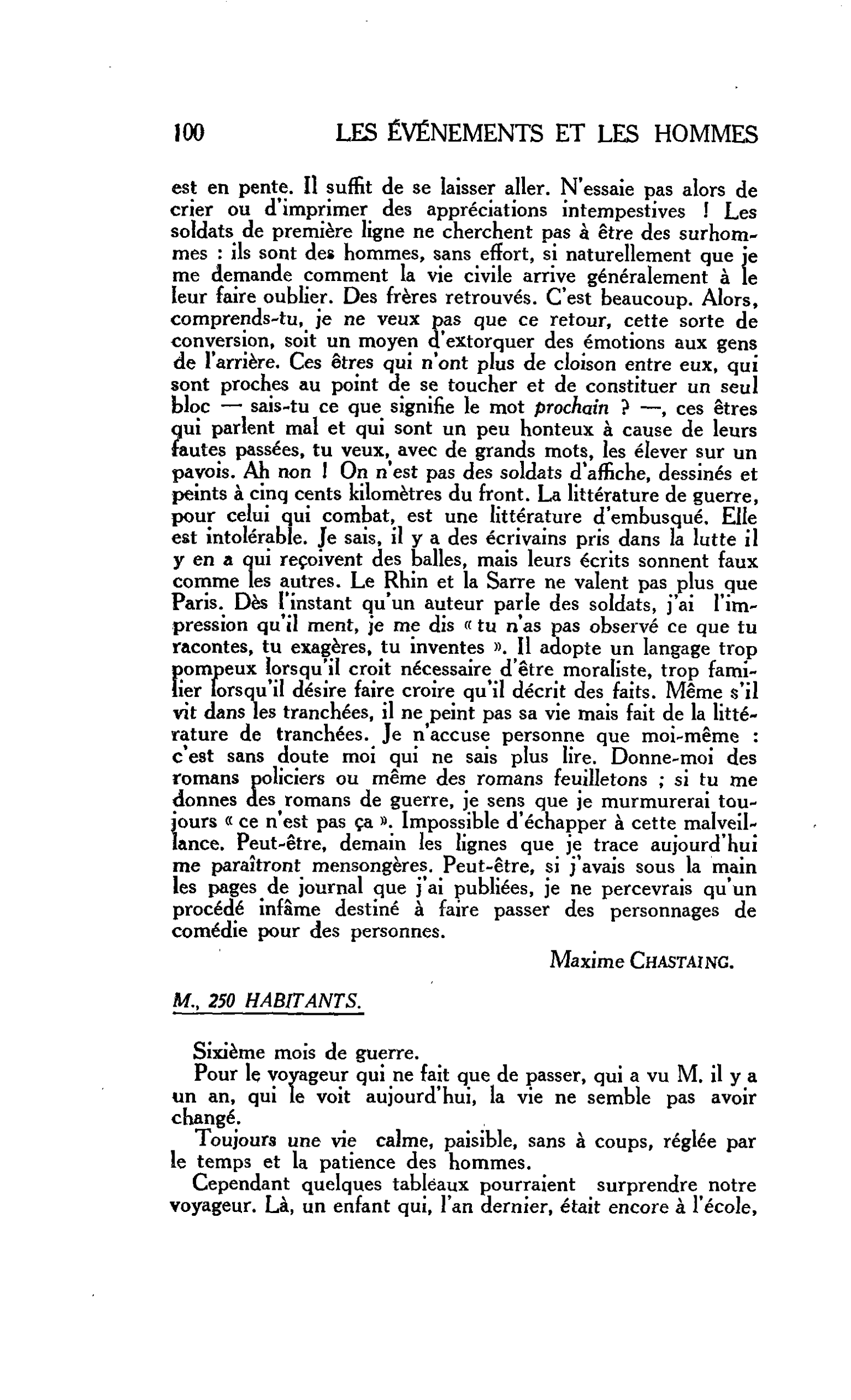 M., 250 HABITANTS