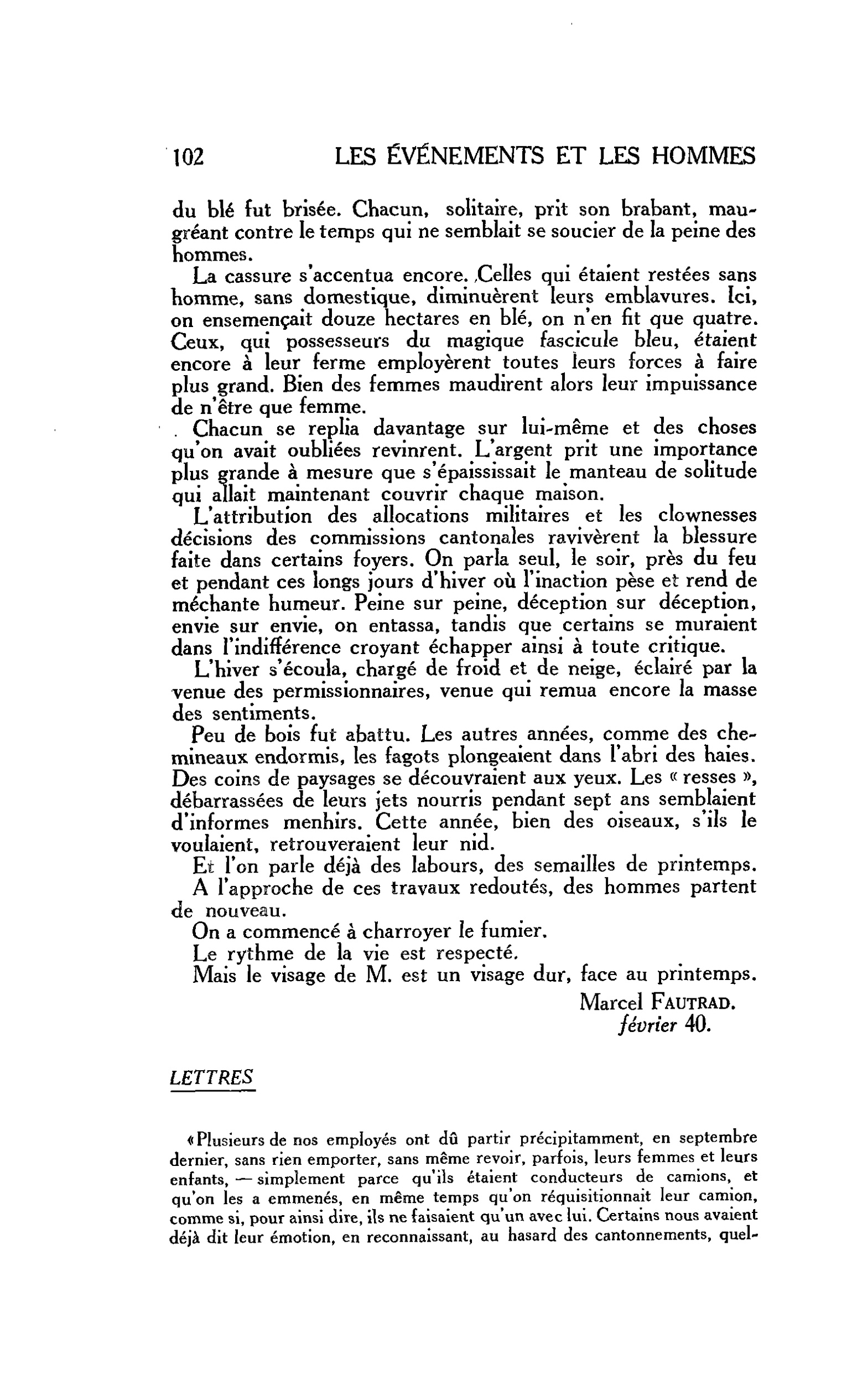 LETTRES