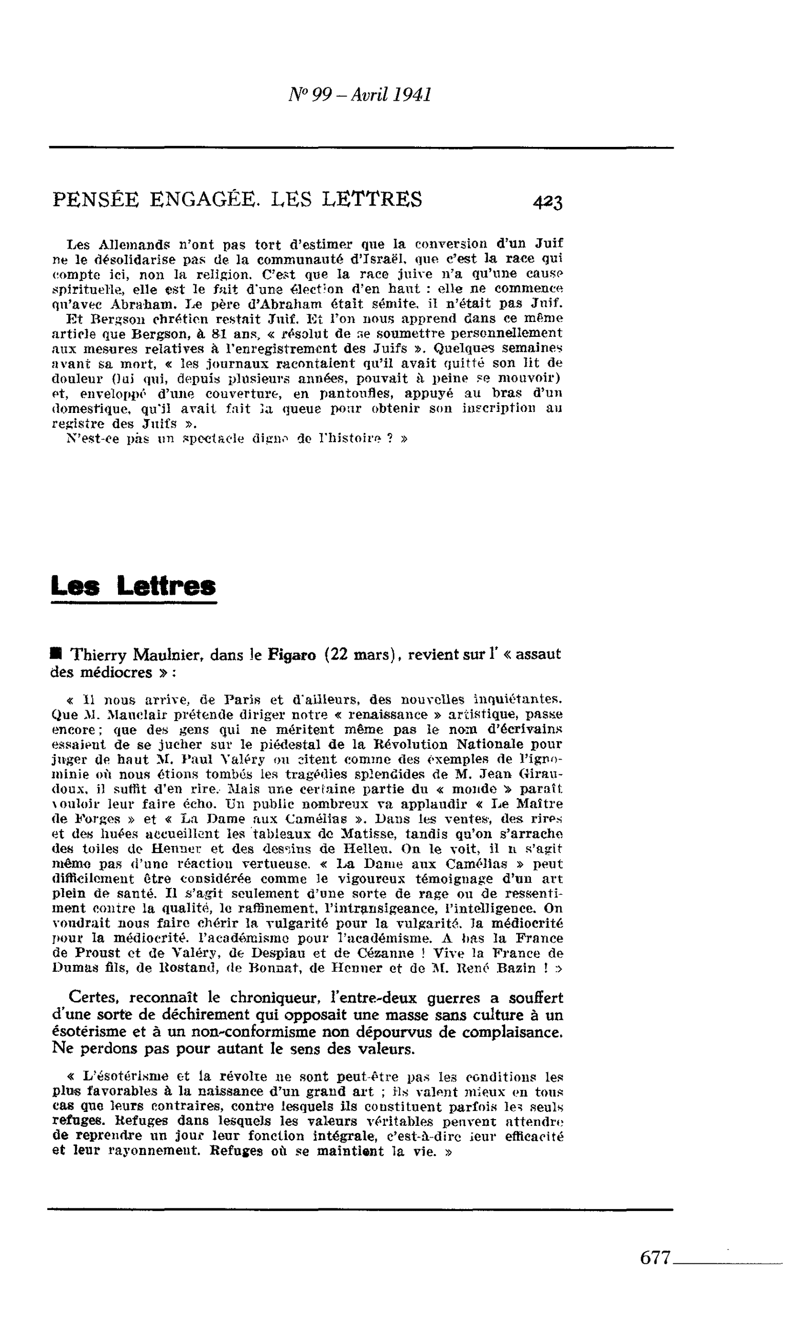 Les Lettres