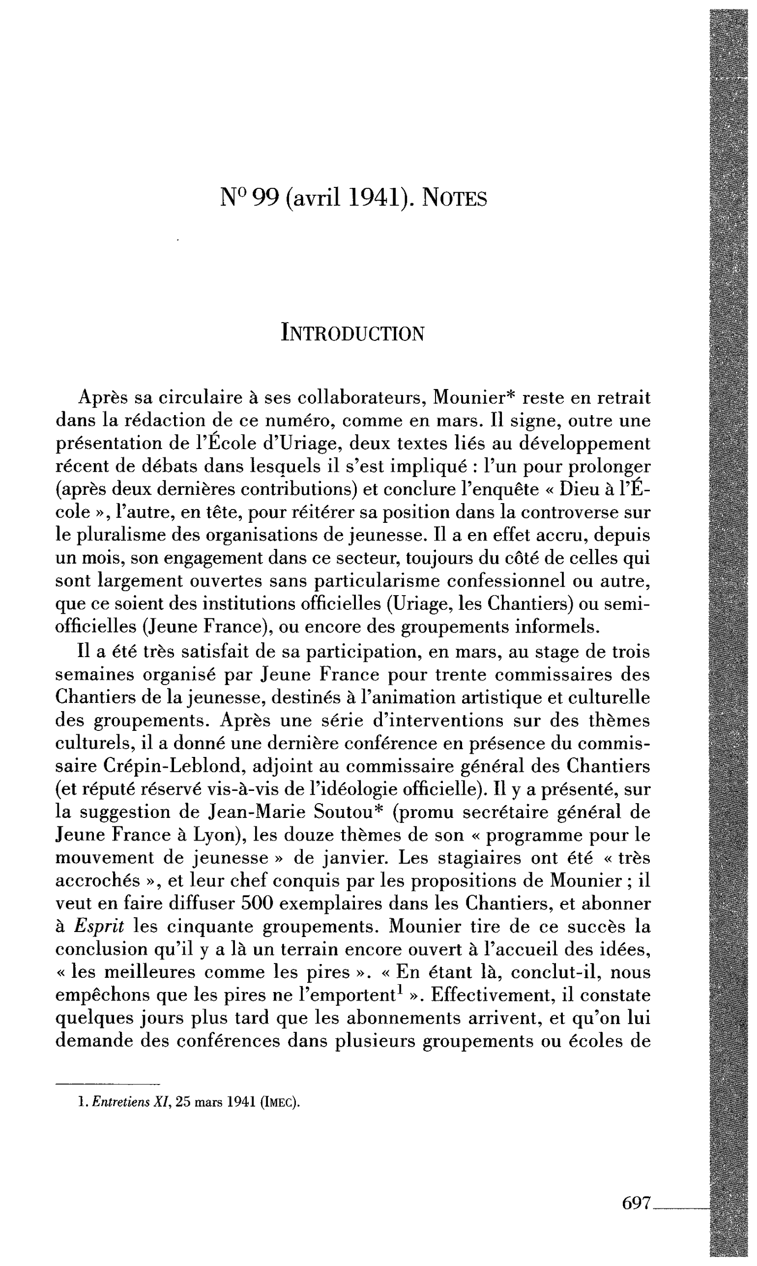 NOTES. Introduction