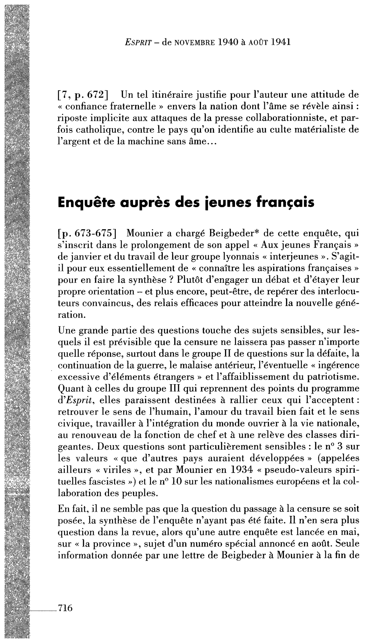 Enquête auprès des jeunes français