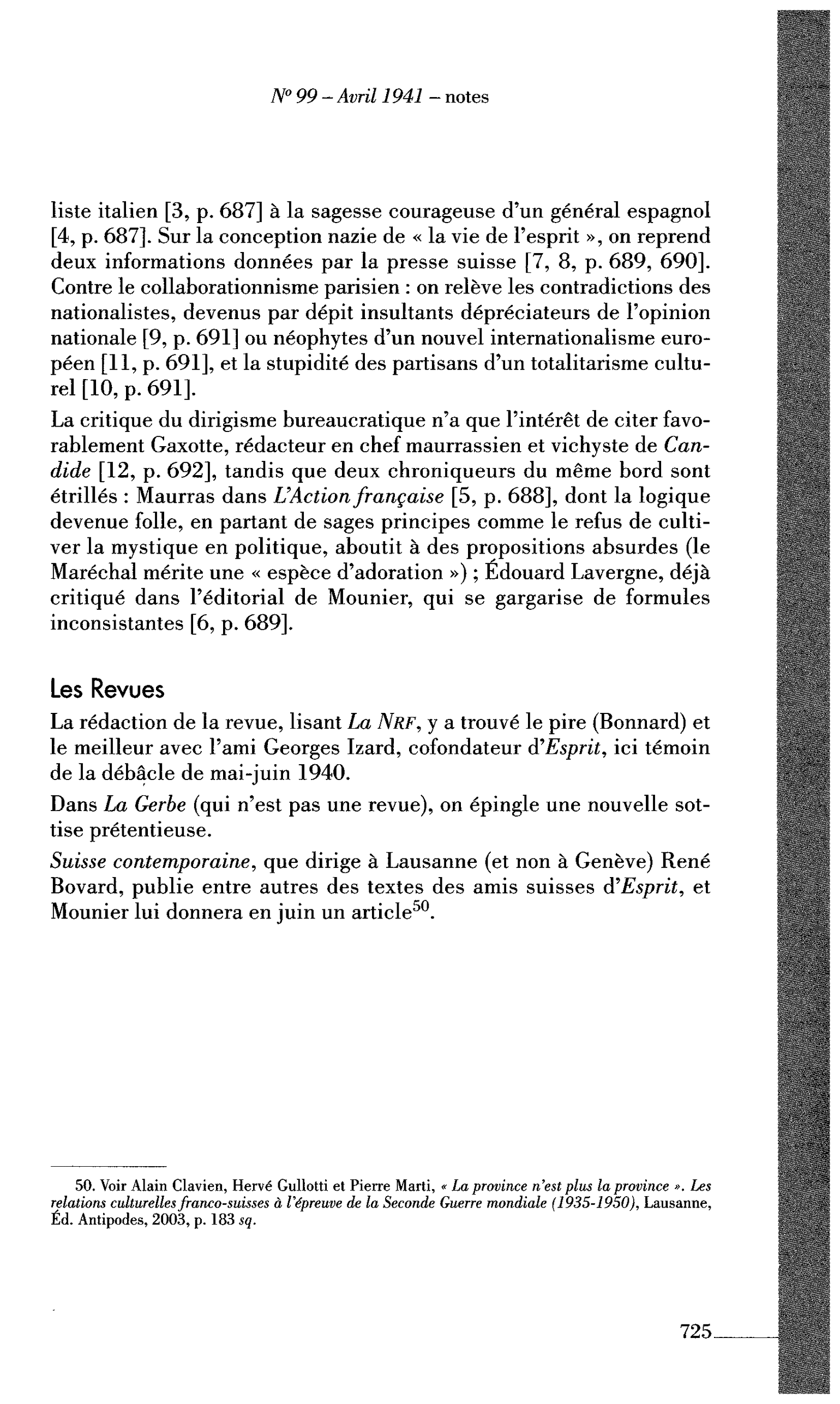 Journal des Témoins : Les Revues