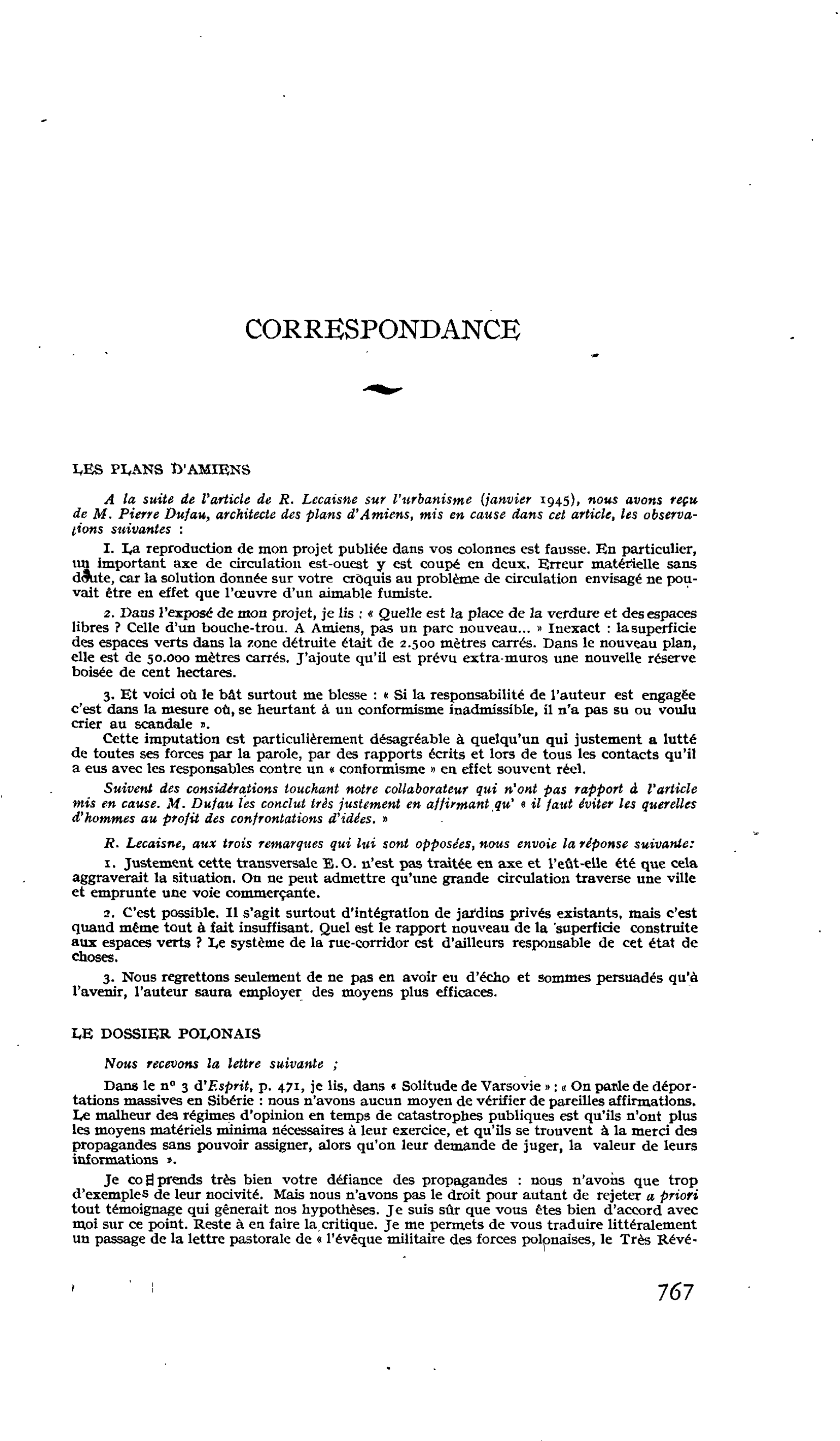 LES PLANS D’AMIENS