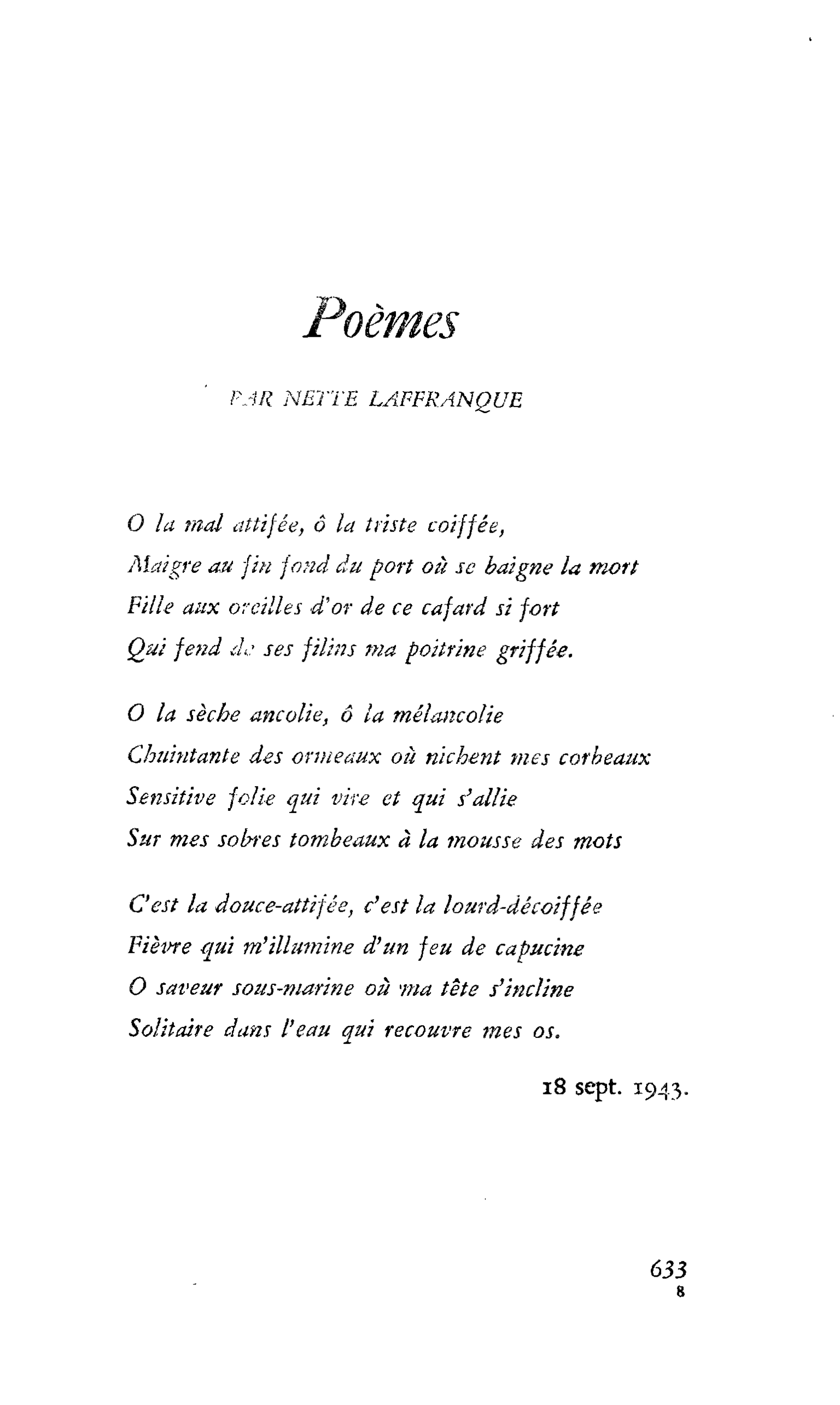 Poèmes
