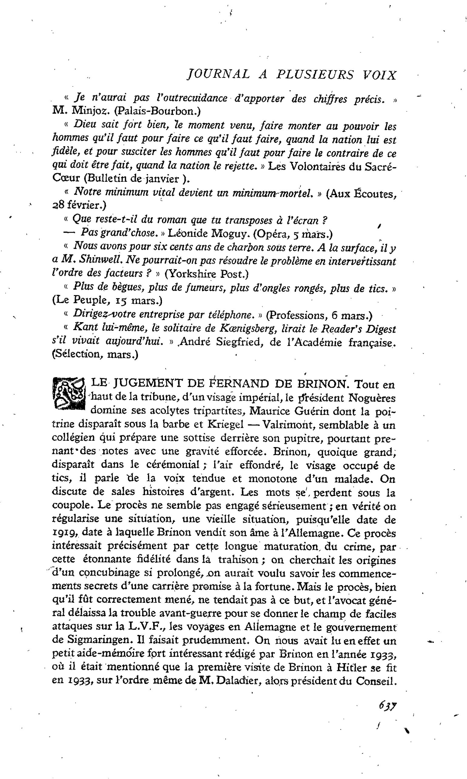 LE JUGEMENT DE FERNAND DE BRINON