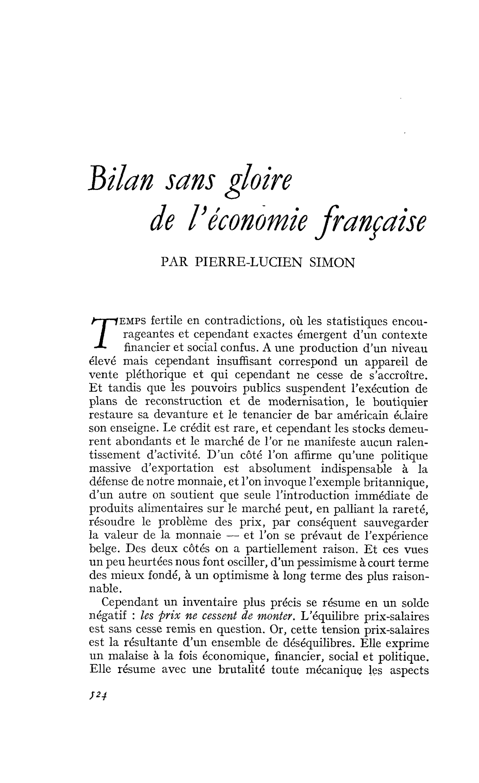 Bilan sans gloire de l’économie française