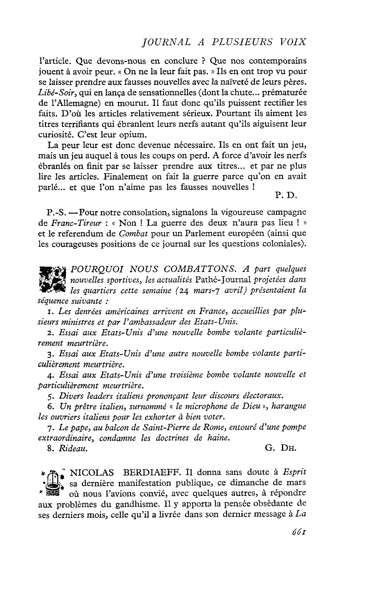 POURQUOI NOUS COMBATTONS