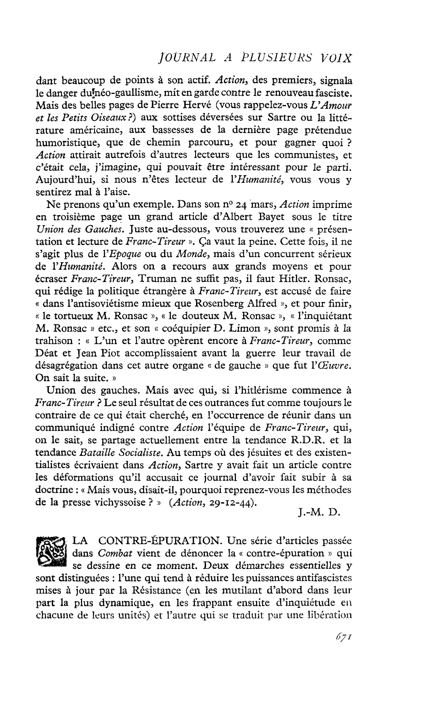 LA CONTRE-ÉPURATION