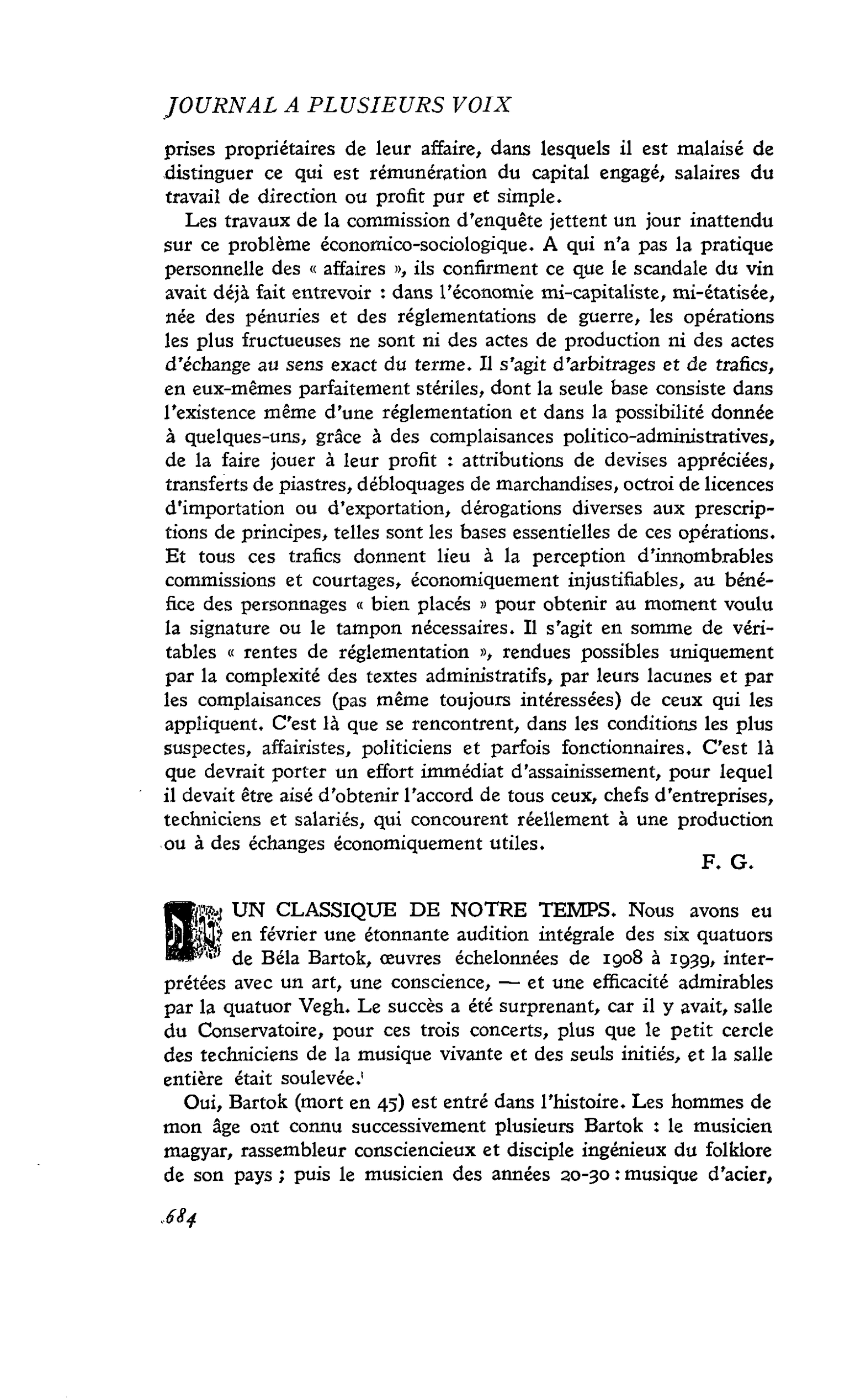 UN CLASSIQUE DE NOTRE TEMPS