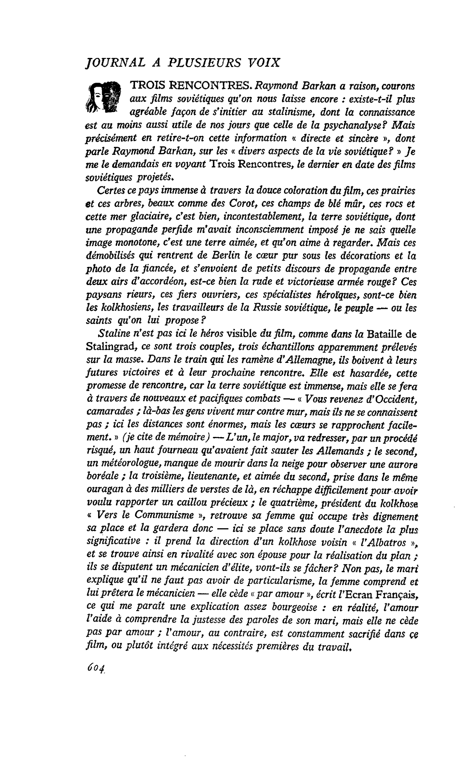 TROIS RENCONTRES
