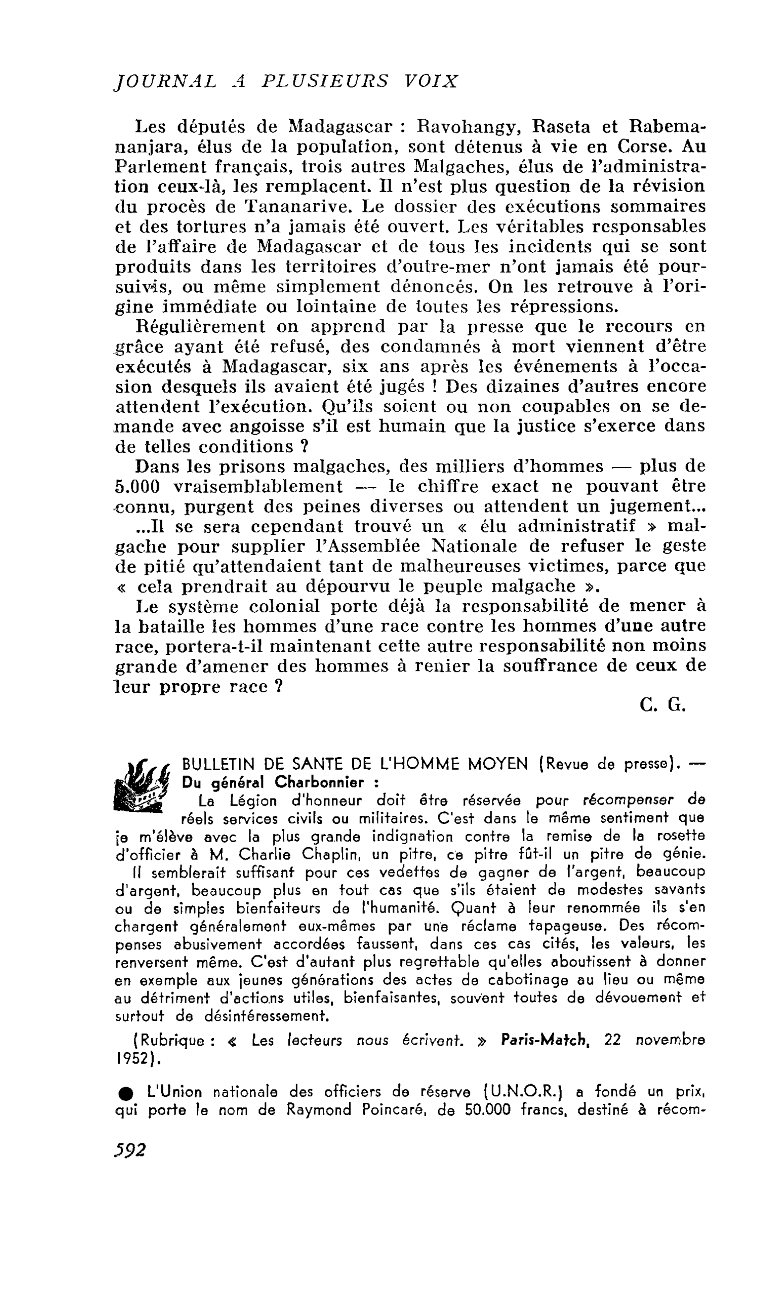 BULLETIN DE SANTE DE L’HOMME MOYEN