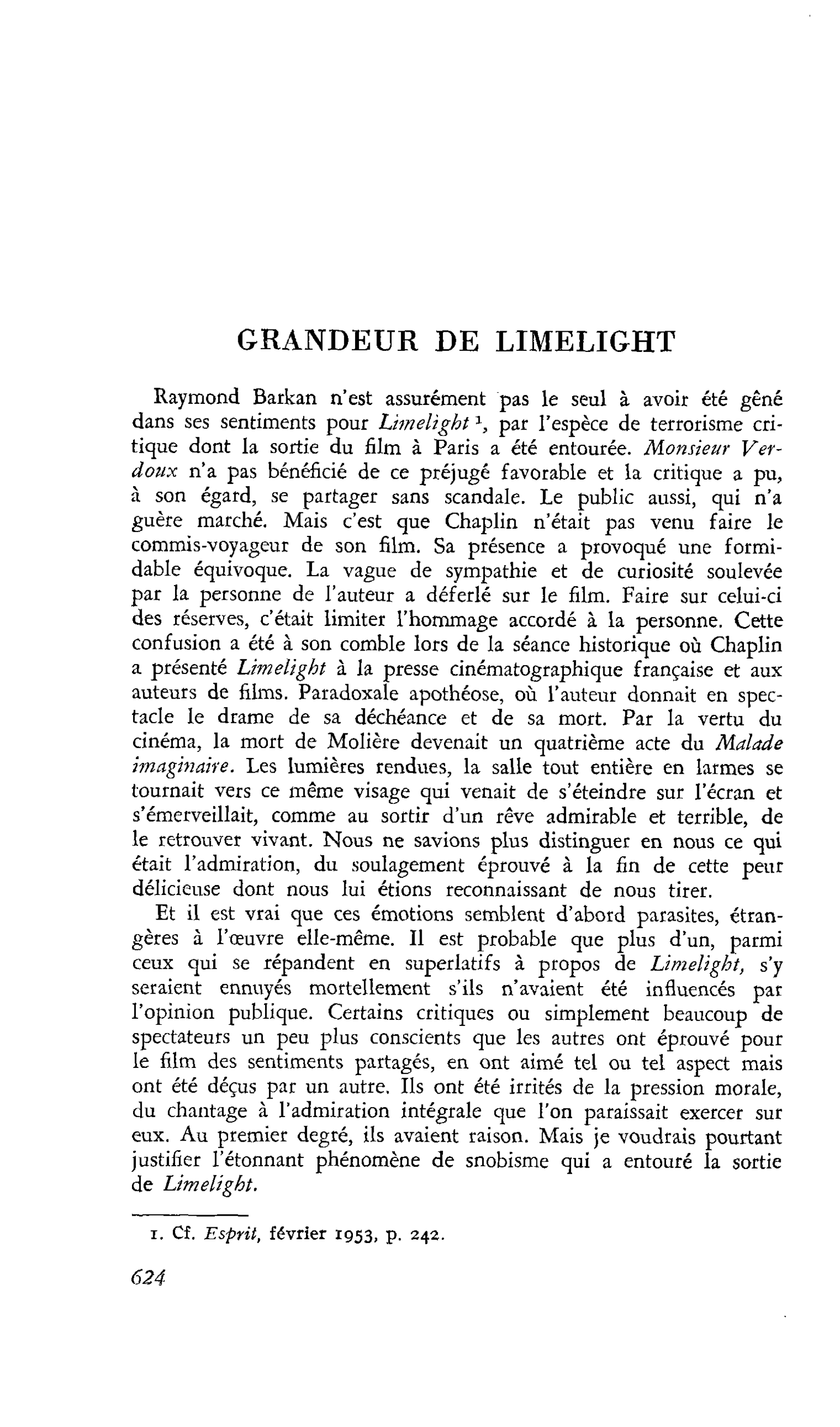 Grandeur de Limelight