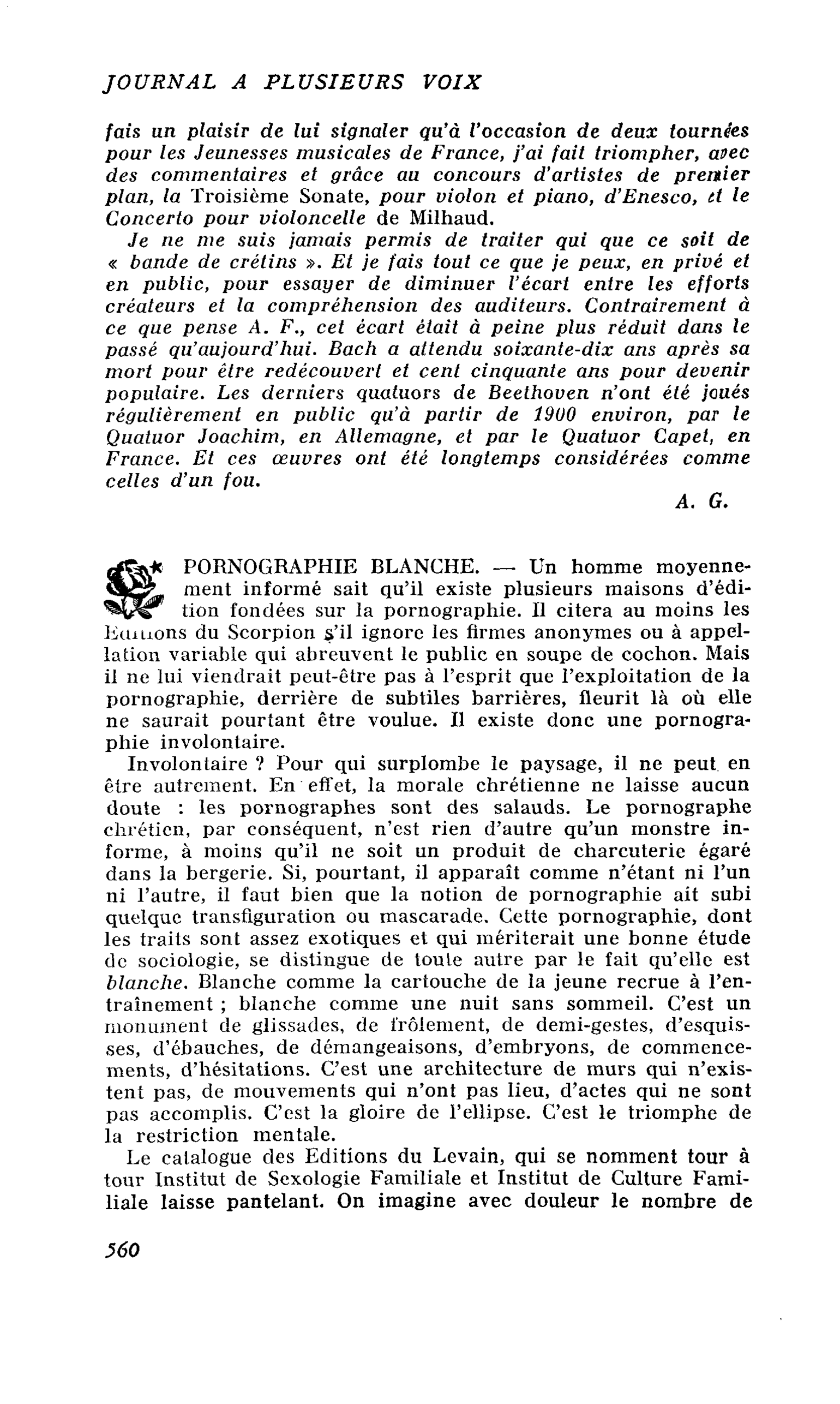 PORNOGRAPHIE BLANCHE