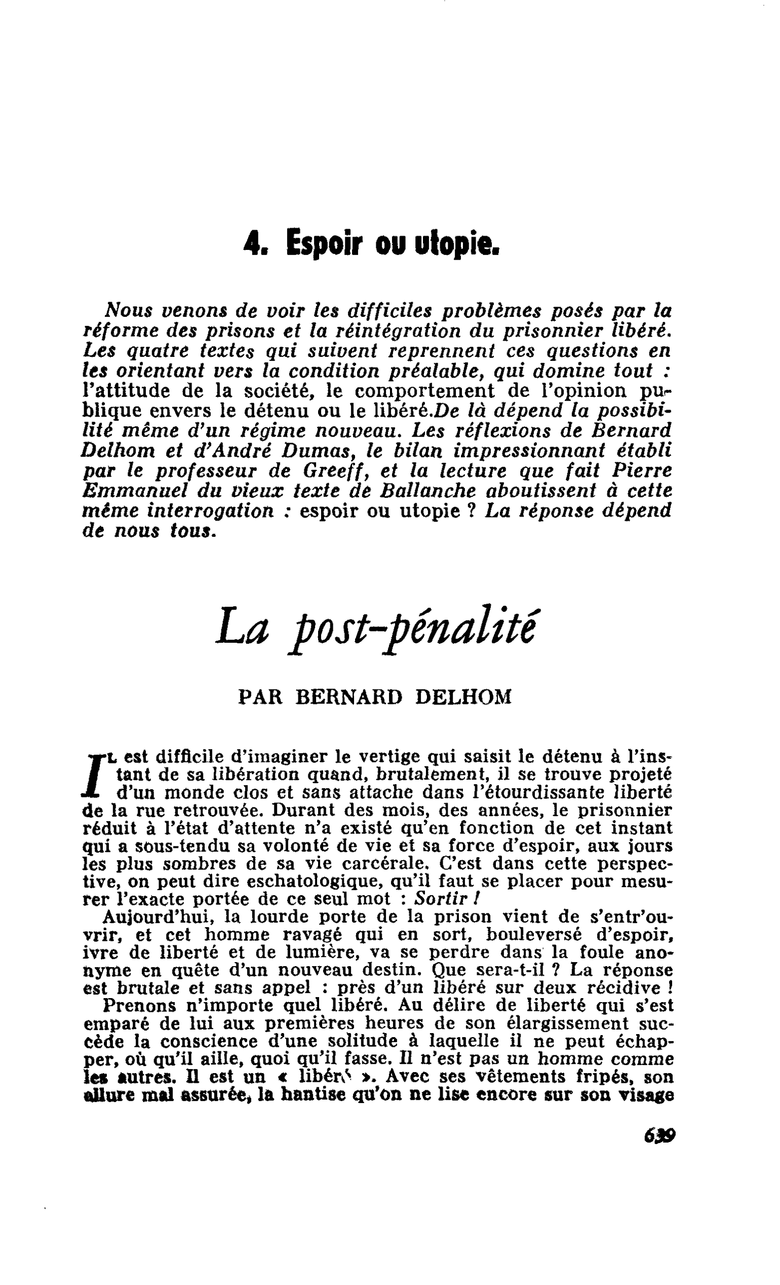 La post-pénalité