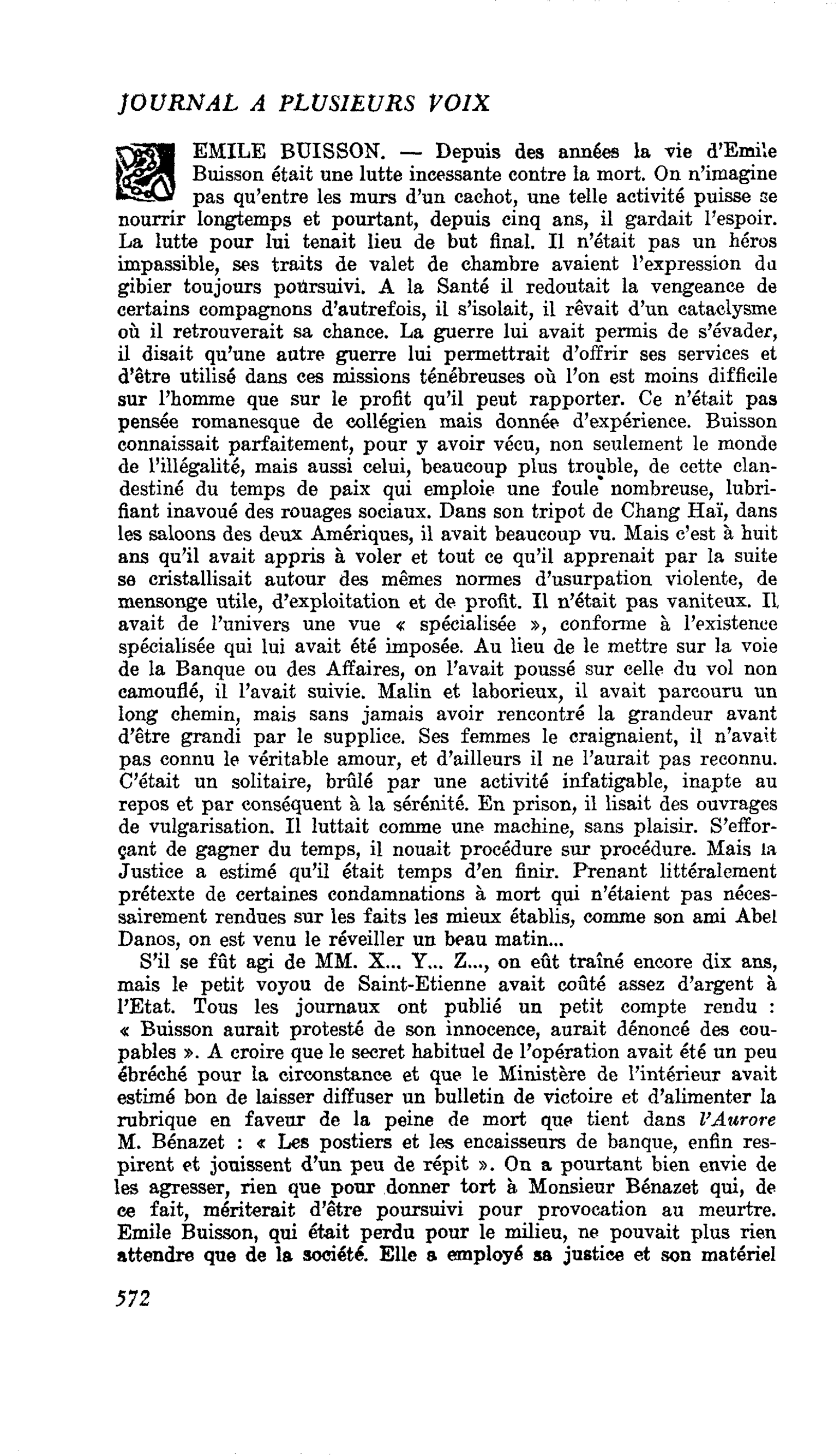 EMILE BUISSON