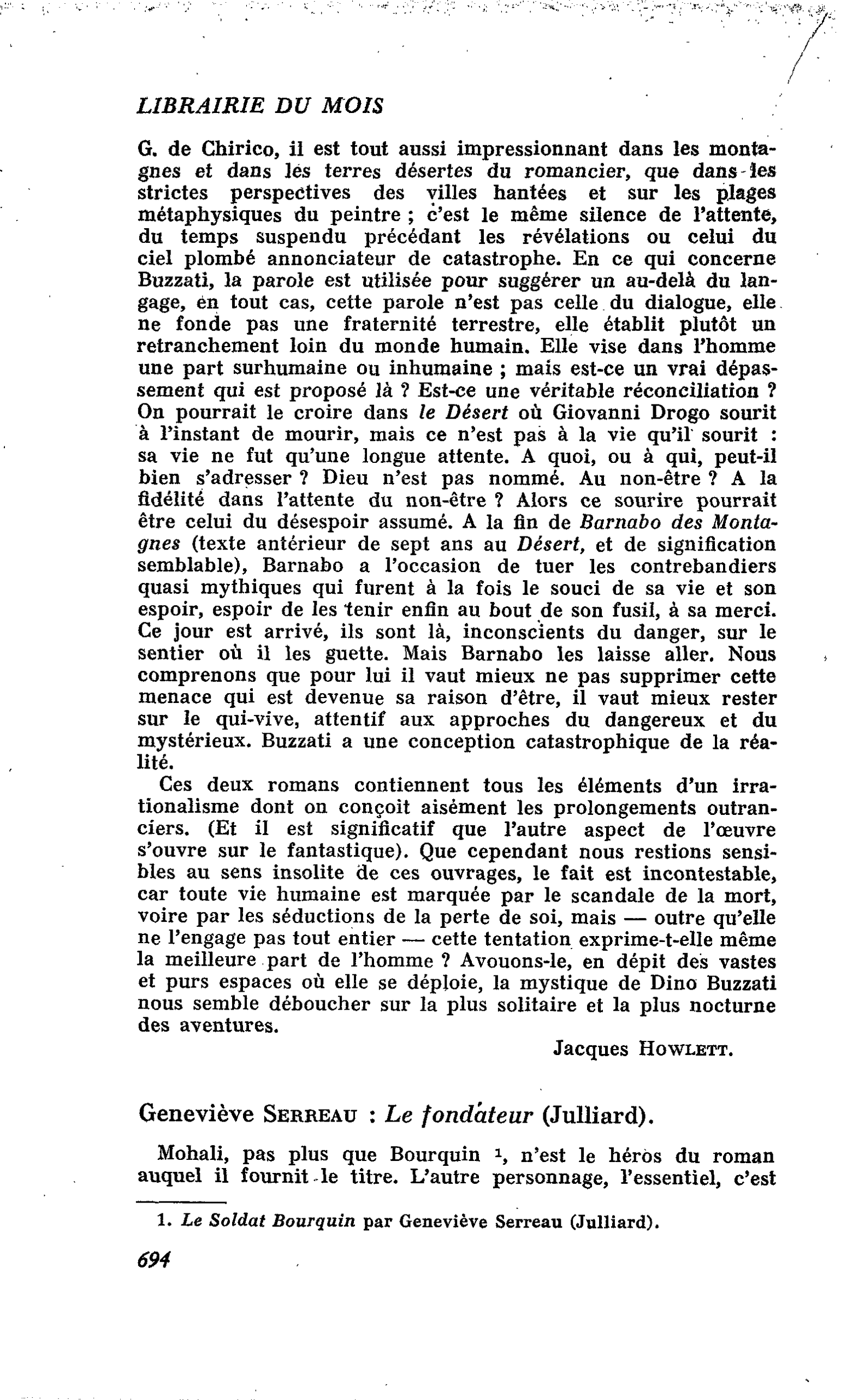 Geneviève Serreau : Le fondateur