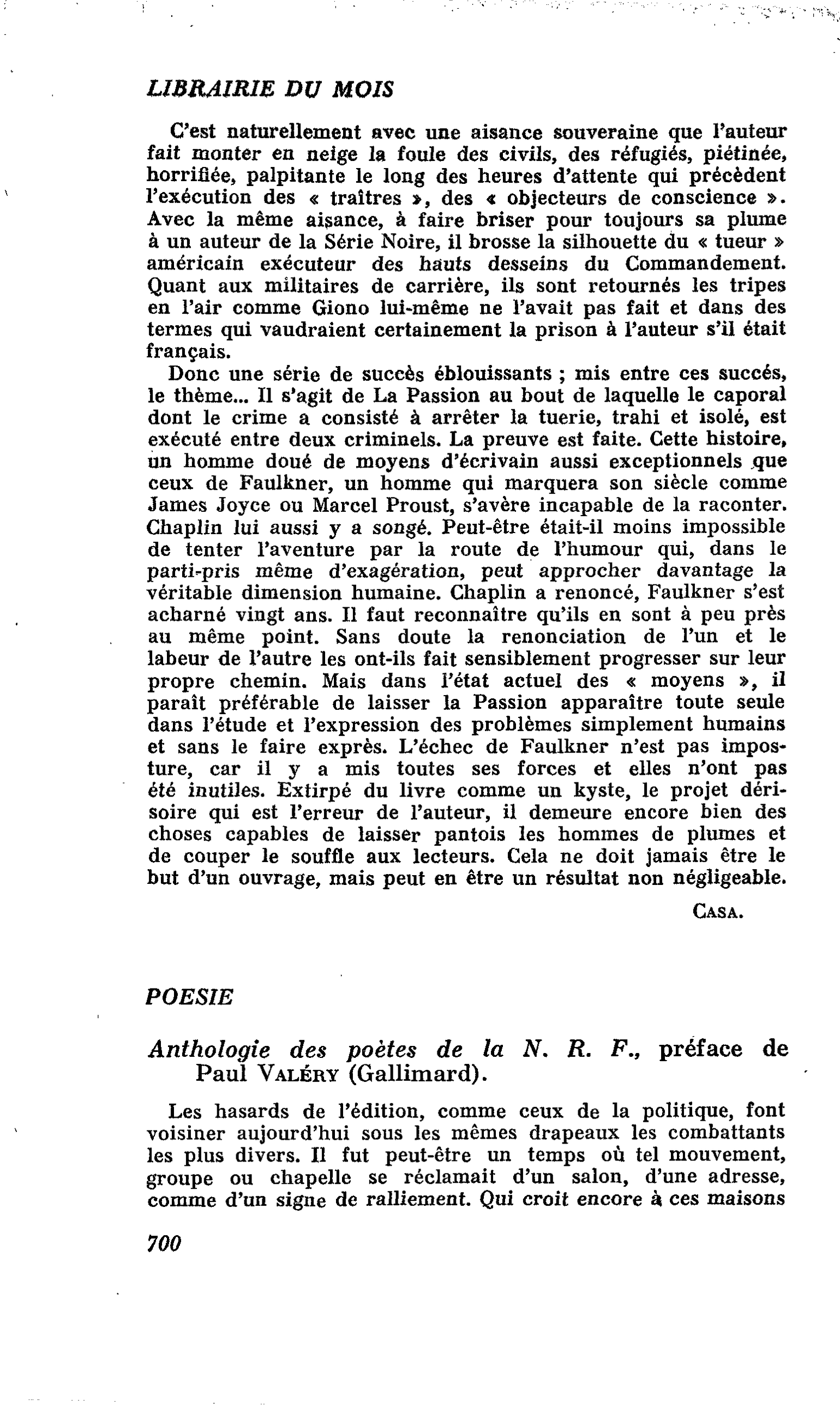 Anthologie des poètes de la N. R. F.
