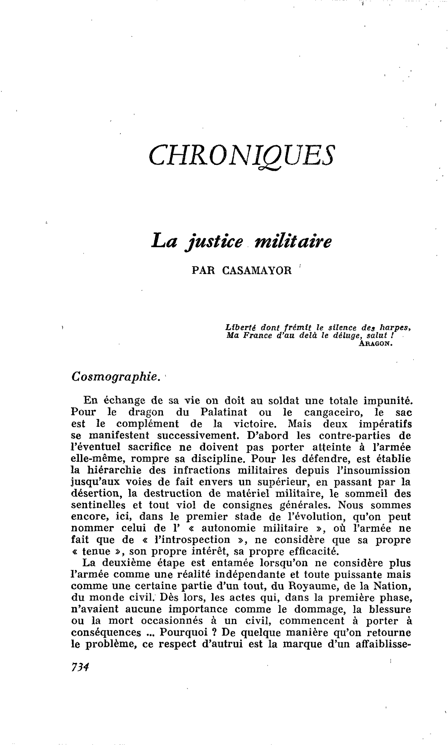La justice militaire