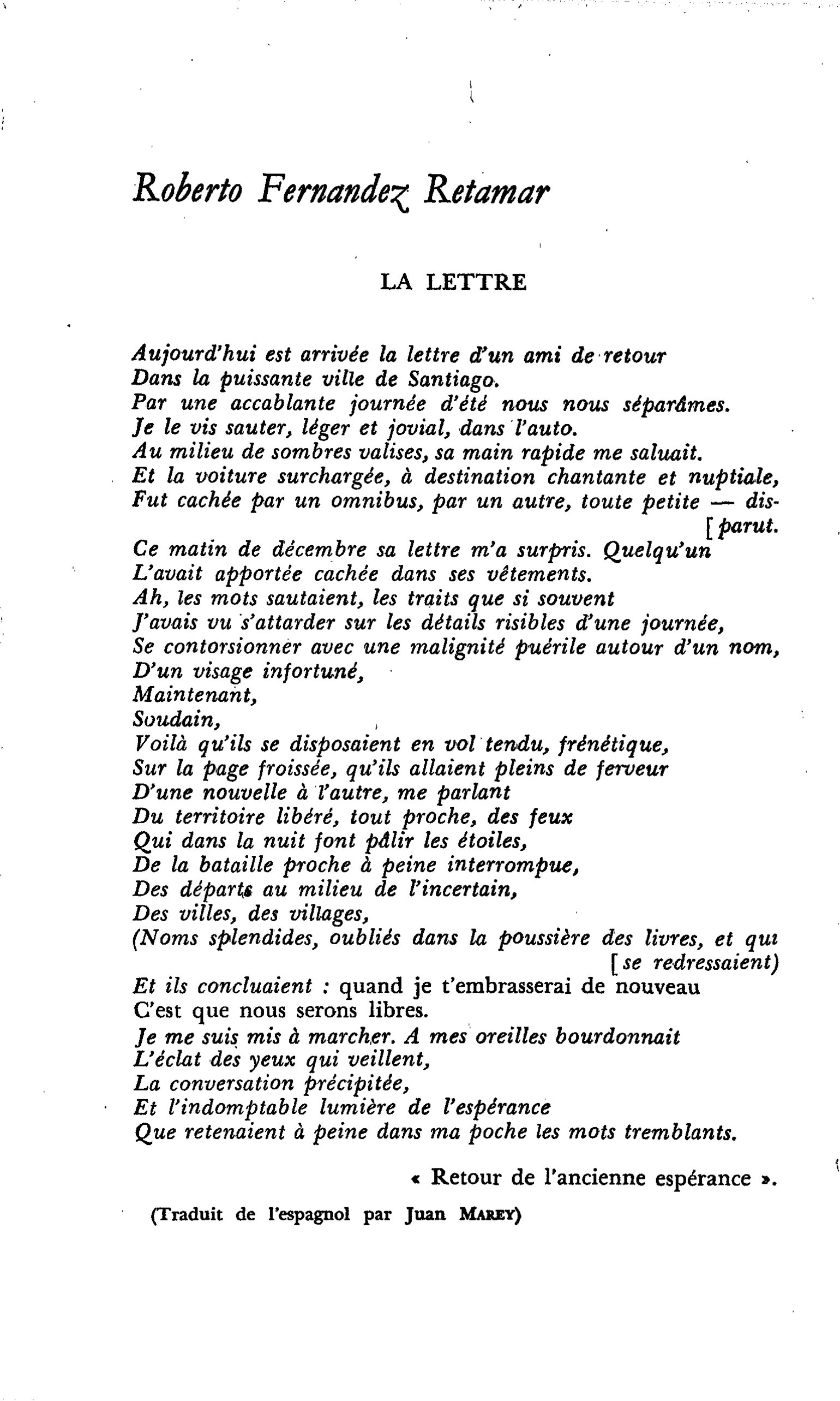 LA LETTRE