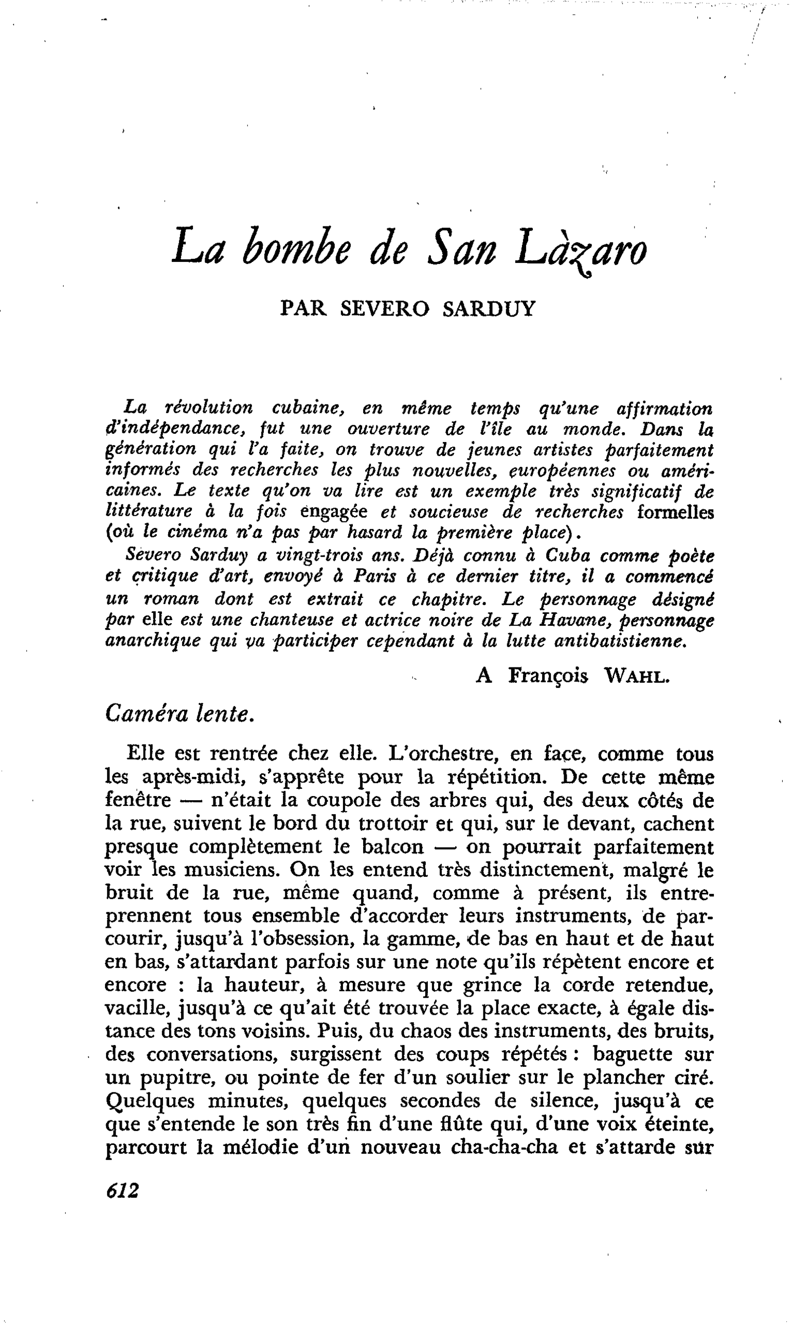La bombe de San Làzaro