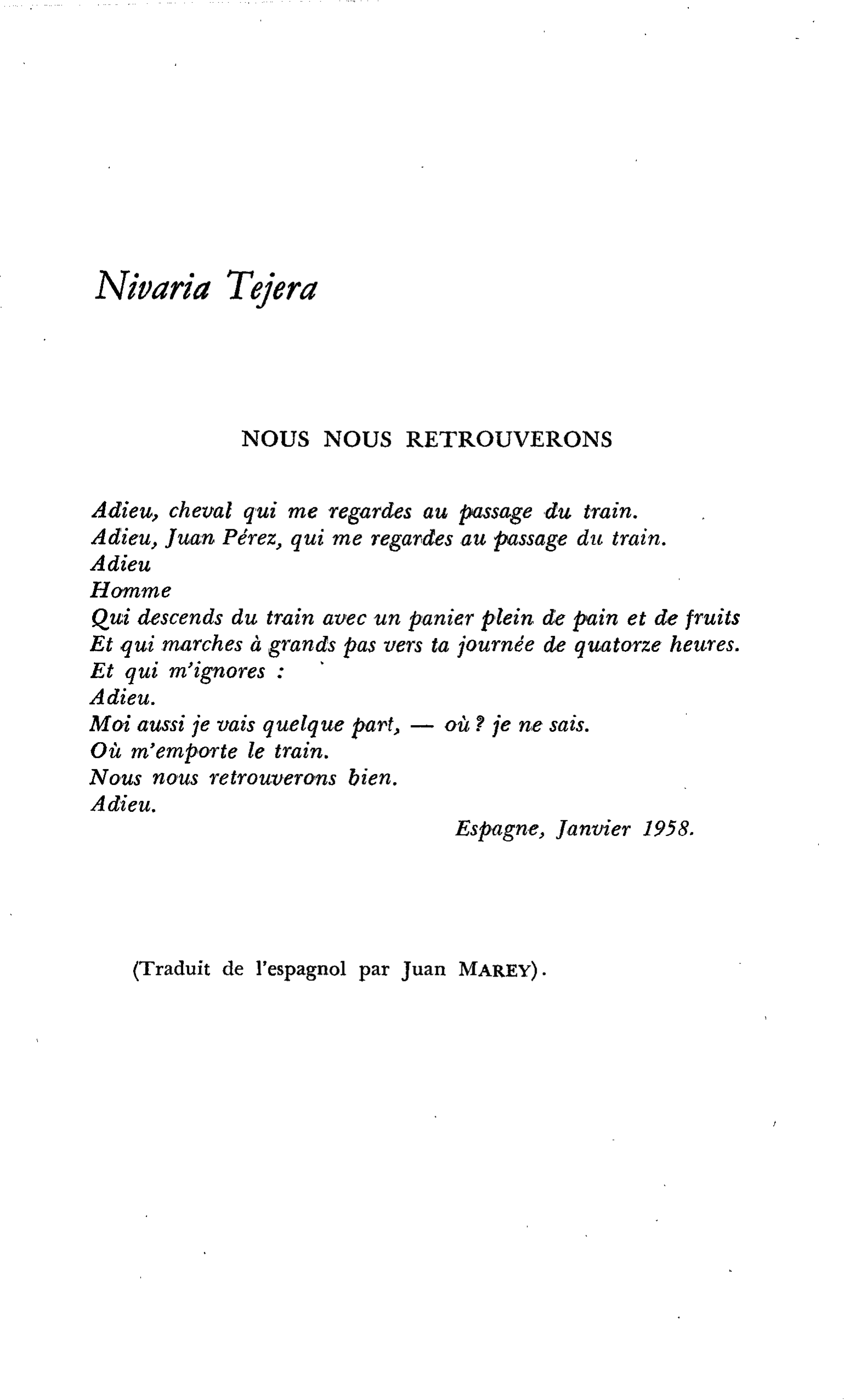NOUS NOUS RETROUVERONS