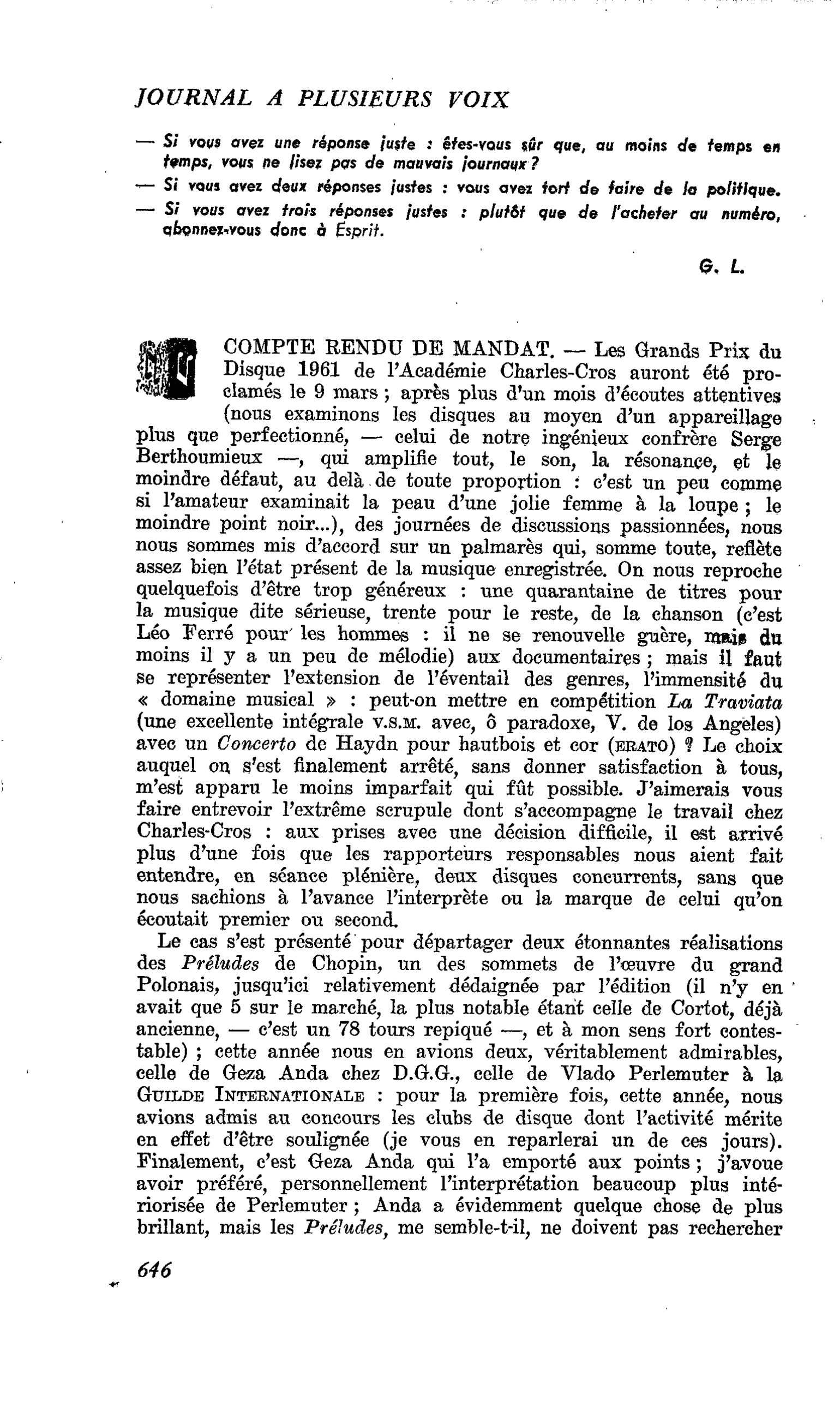 COMPTE RENDU DE MANDAT