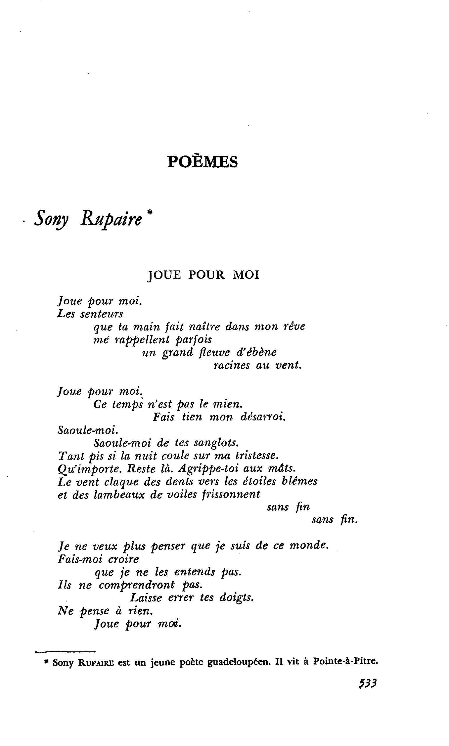 POÈMES