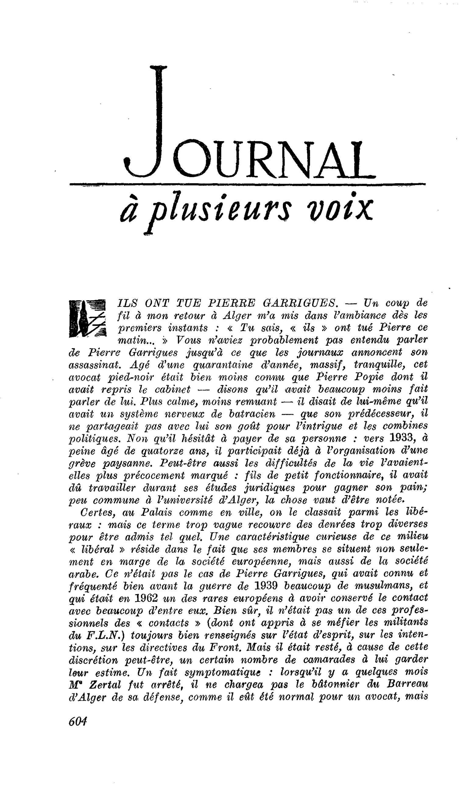 ILS ONT TUE PIERRE GARRIGUES