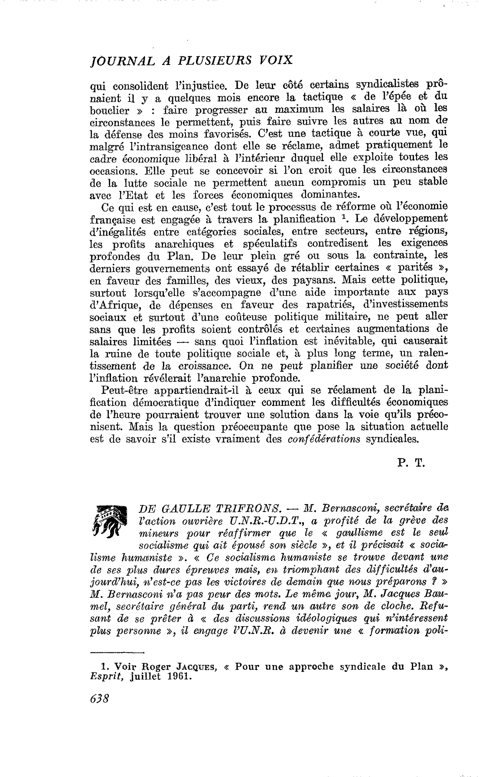 DE GAULLE TRIFRONS