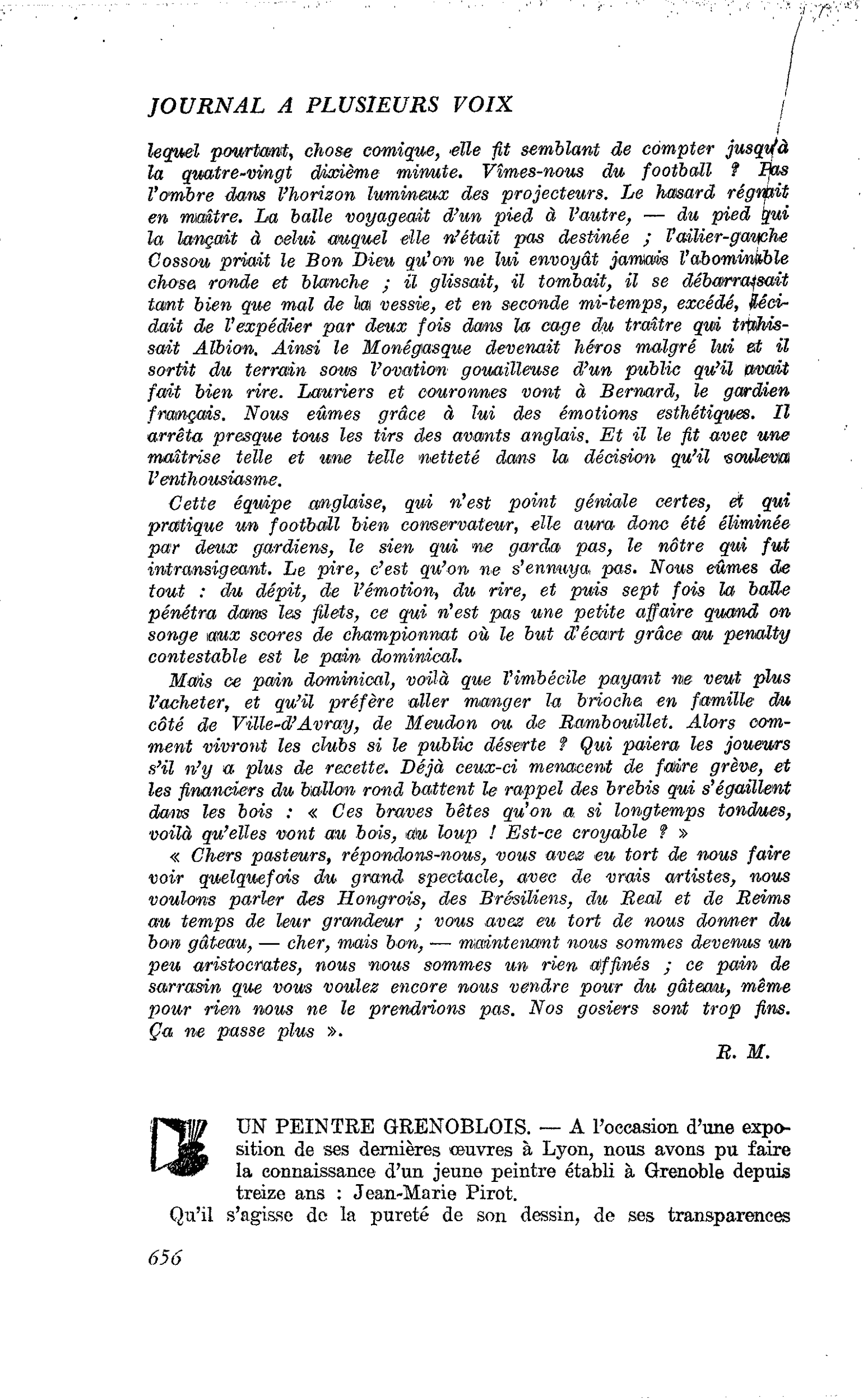 UN PEINTRE GRENOBLOIS