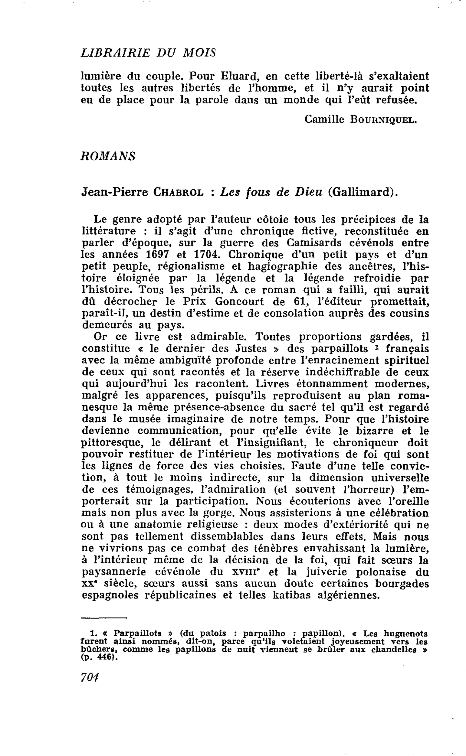 Jean-Pierre Chabrol : Les fous de Dieu