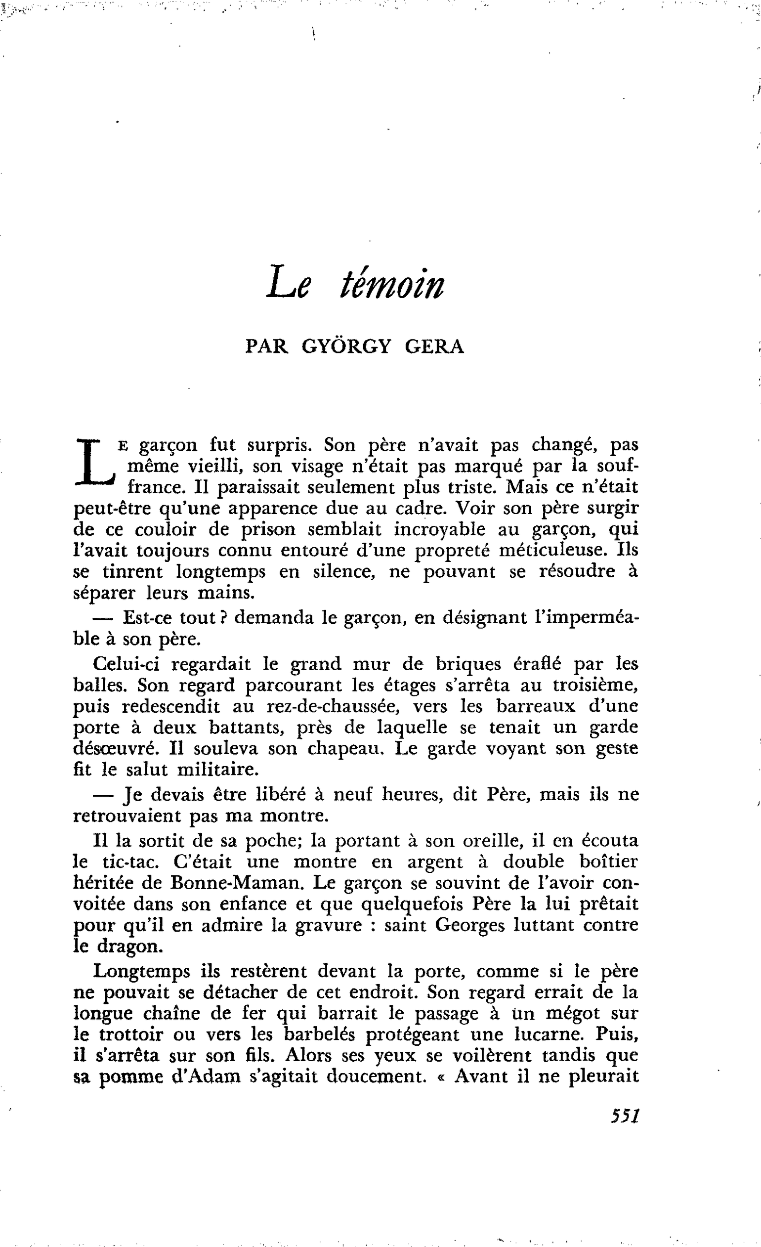 Le témoin
