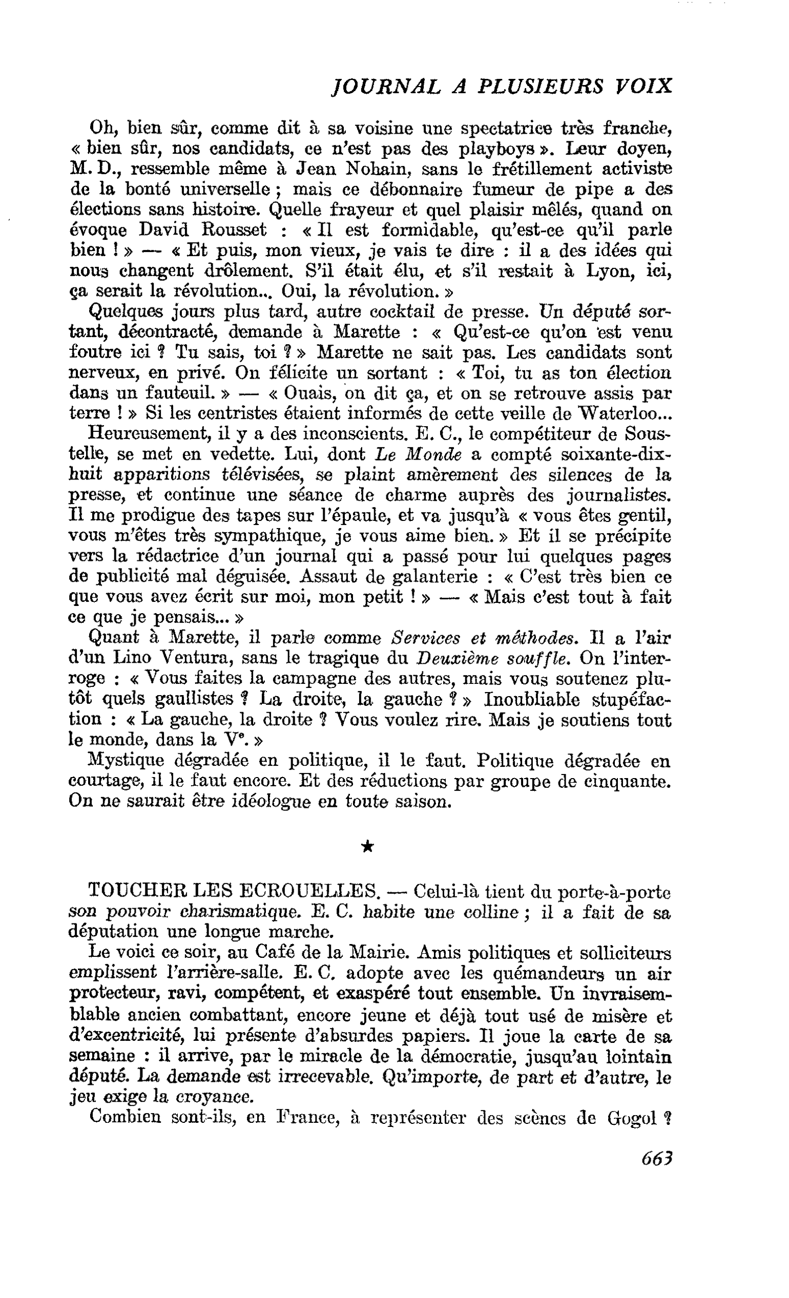 TOUCHER LES ECROUELLES