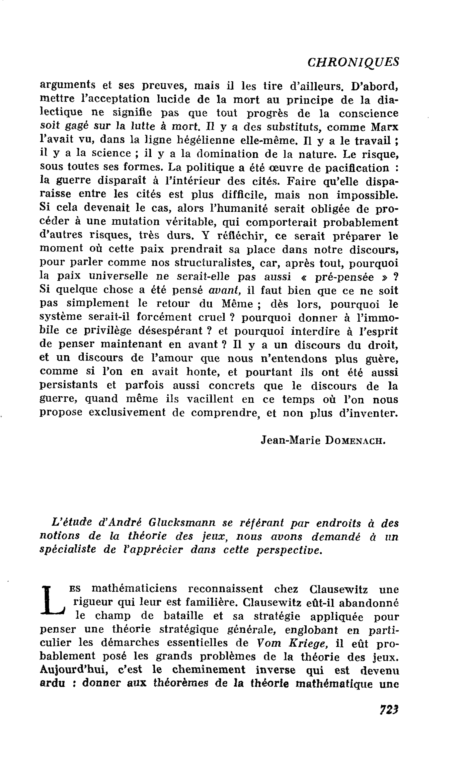Chronique