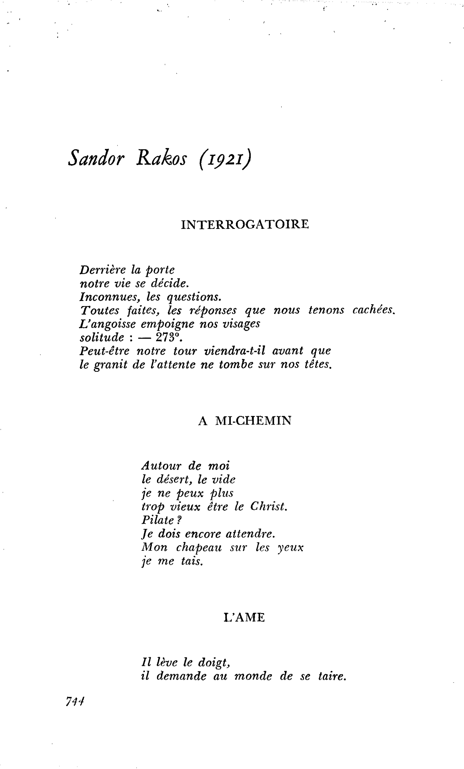 Sandor Rakos (1921)