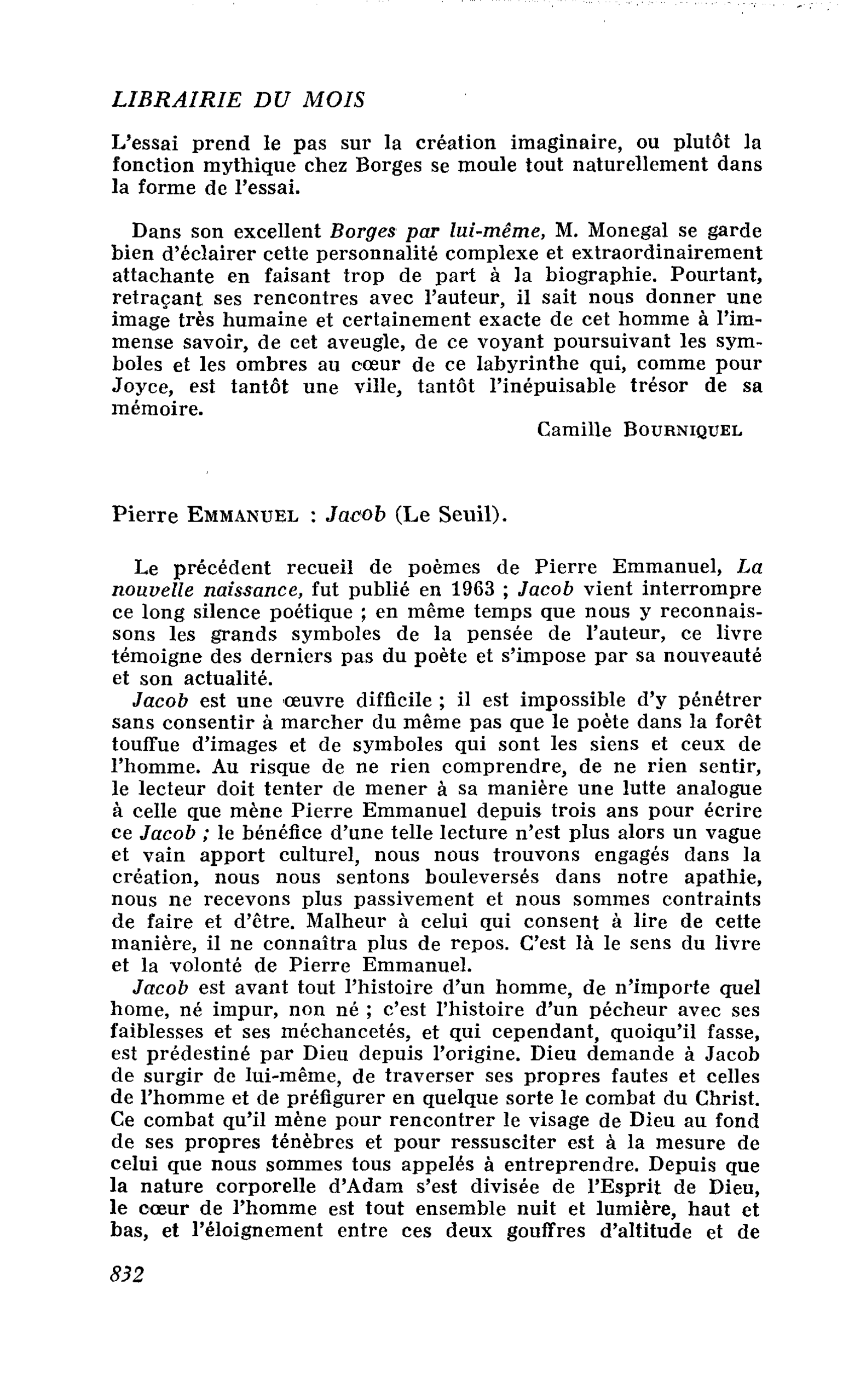 Pierre Emmanuel : Jacob