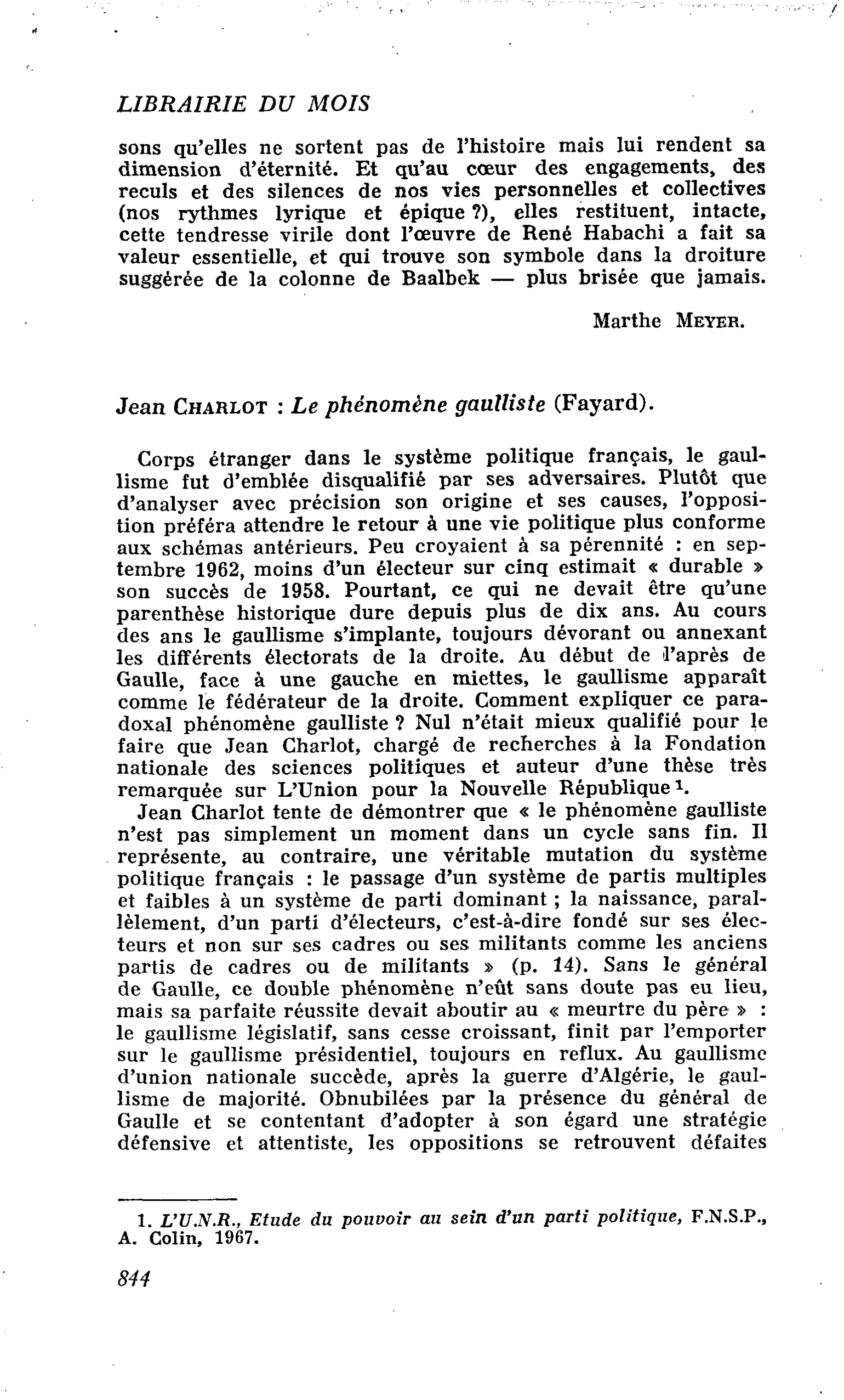 Jean Charlot : Le phénomène gaulliste