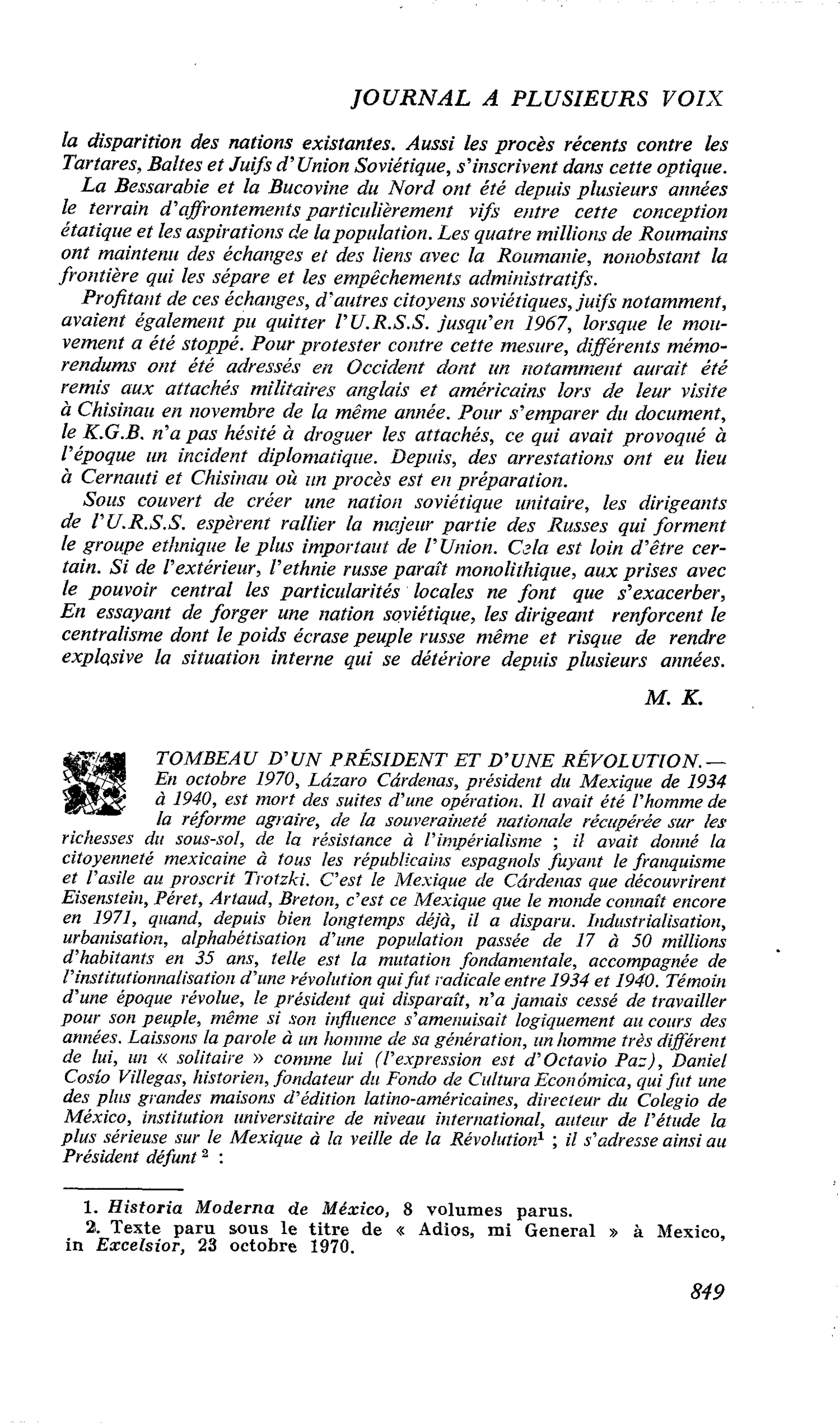 TOMBEAU D’UN PRÉSIDENT ET D’UNE RÉVOLUTION
