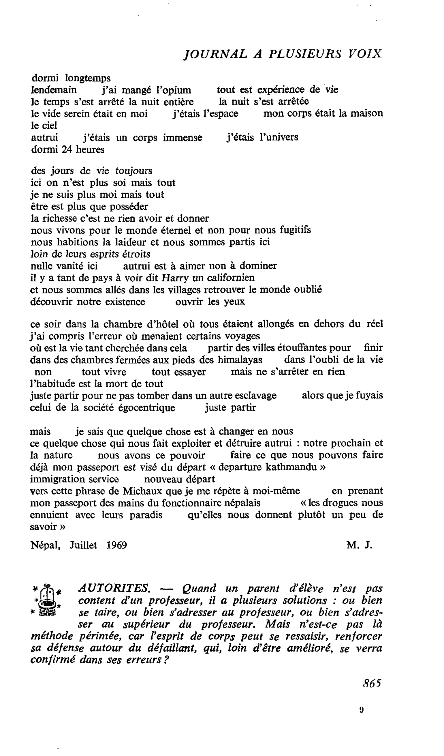 AUTORITES